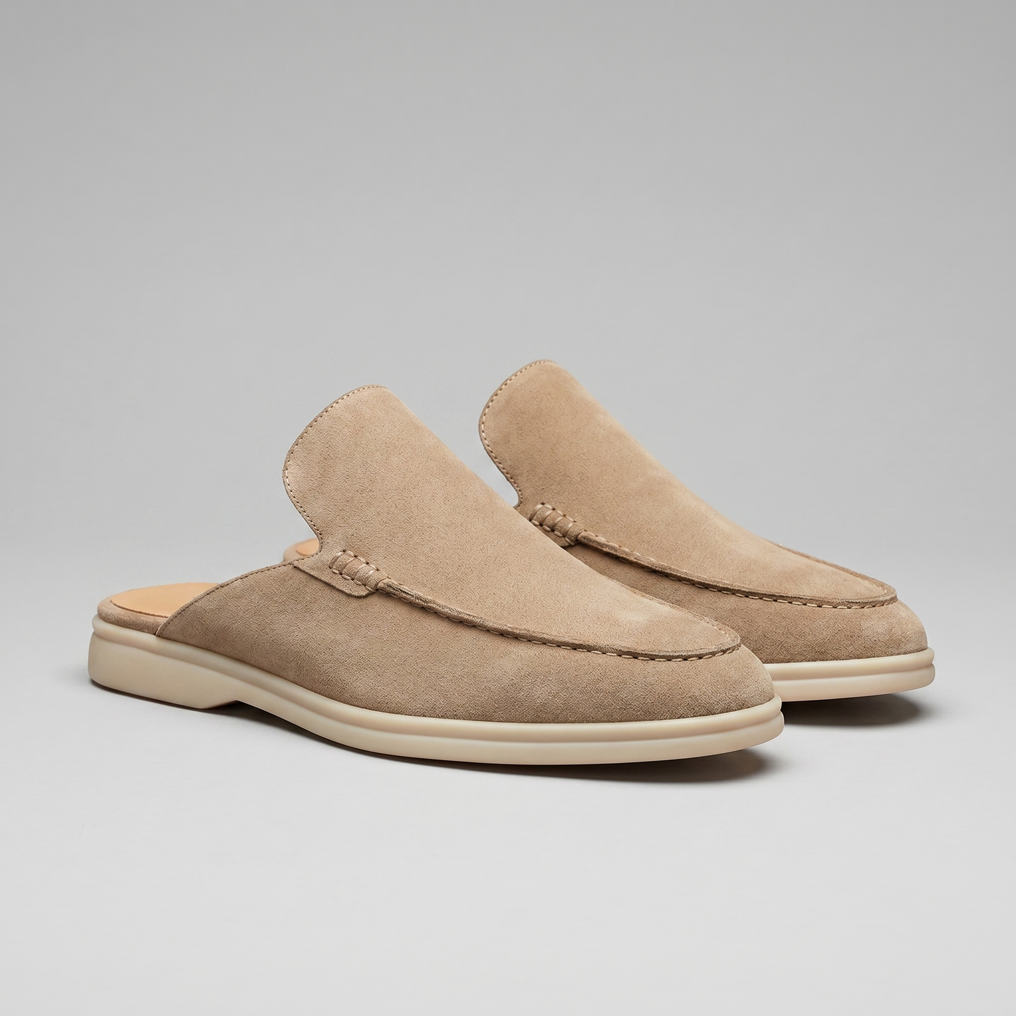 Chaussures mules homme | daim destalonné quotidien