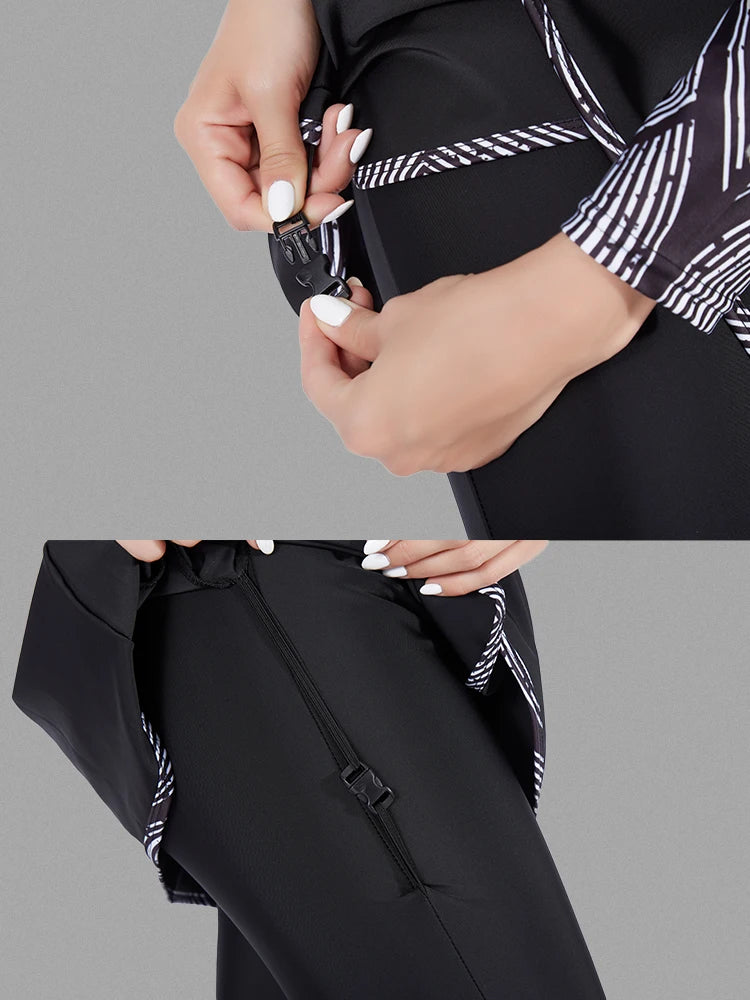 Burkini femme manches longues hijab sport séchage rapide UPF50+