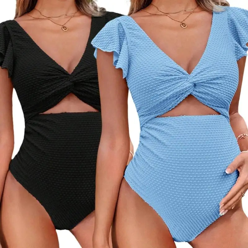 Bikini maternité deux pièces volants ensemble de plage femme