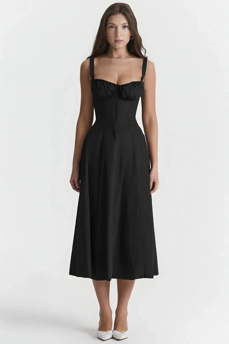 Robe Femme Corsage Nœud Imprimé Floral Printemps Été