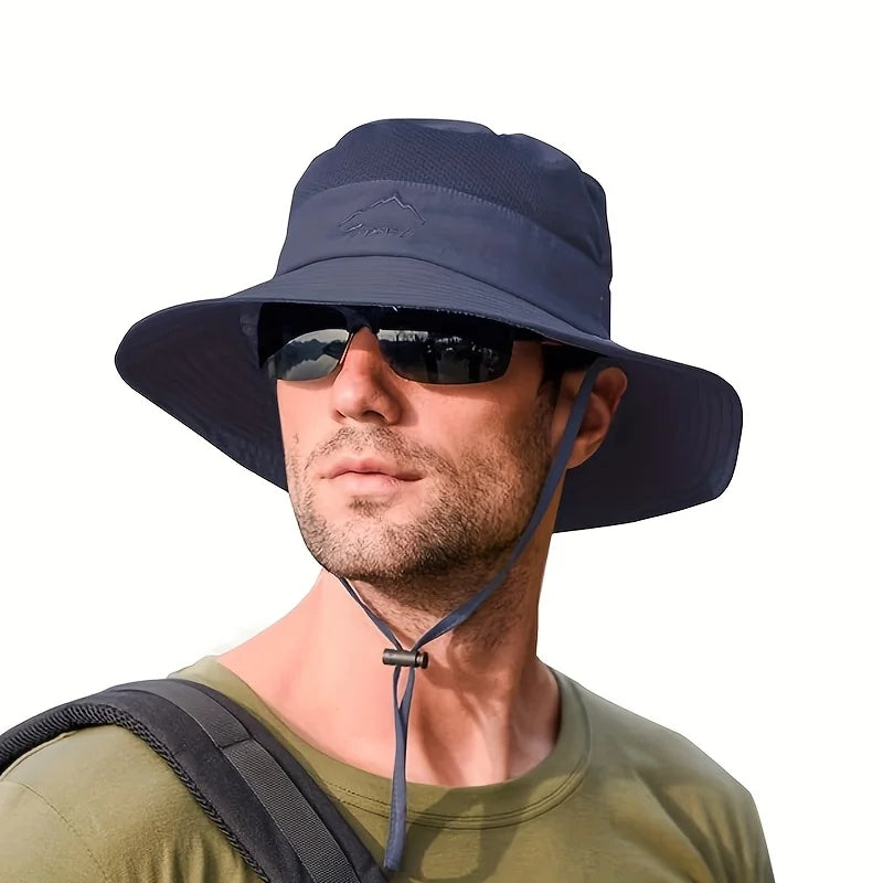 Chapeau de soleil style bucket hat de randonnée séchage rapide été