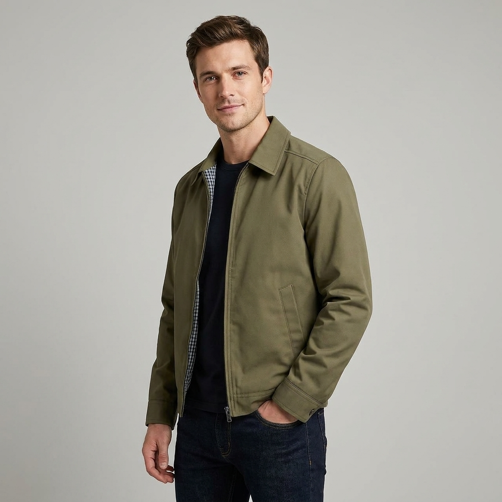 Veste Doublée Homme Coupe Ajustée Polyvalente