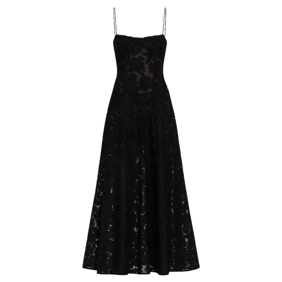 Robe Maxi Femme Corset Jacquard Floral Dos Lacets Soirée