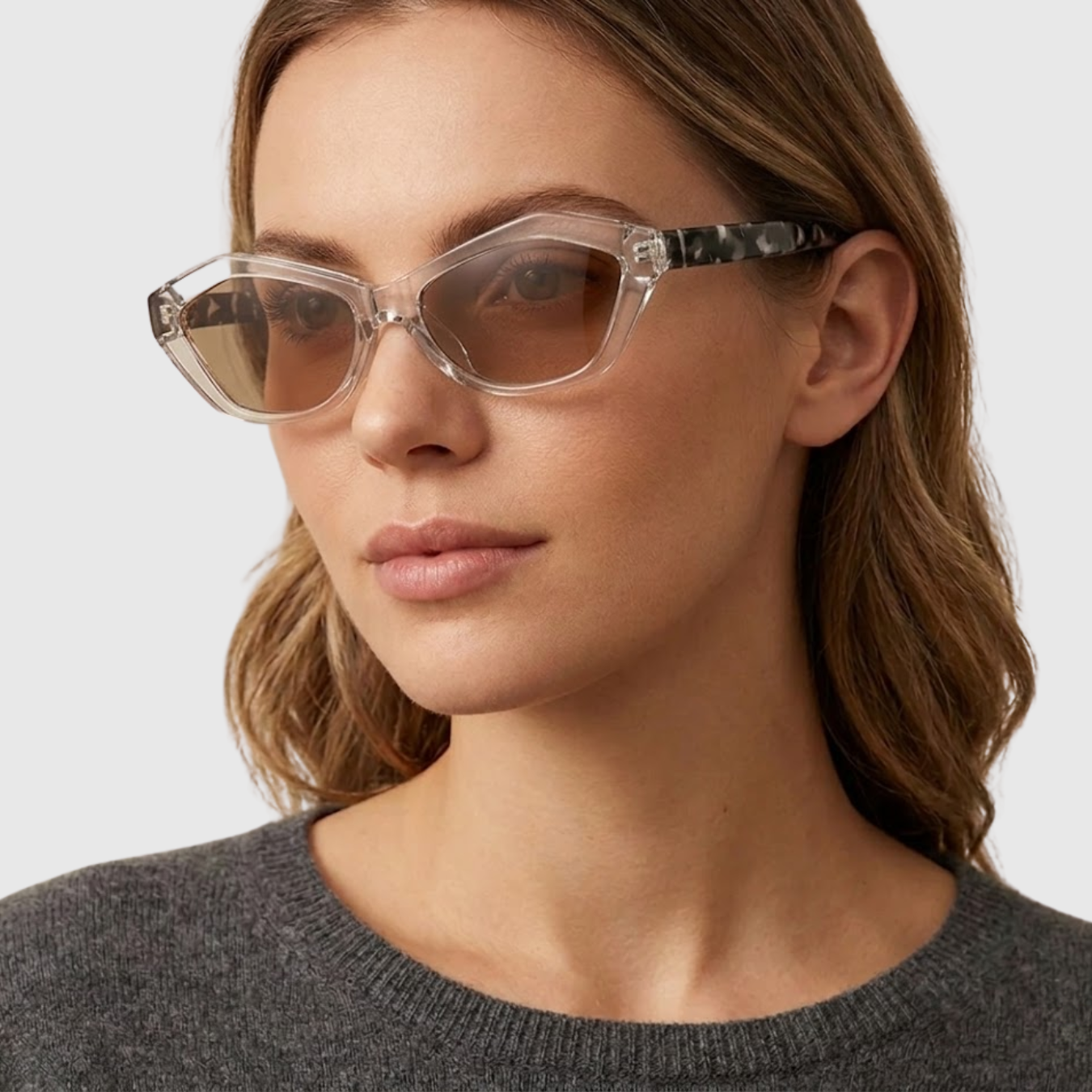 Lunettes de soleil femme protection UV monture épaisse style oversized tendance