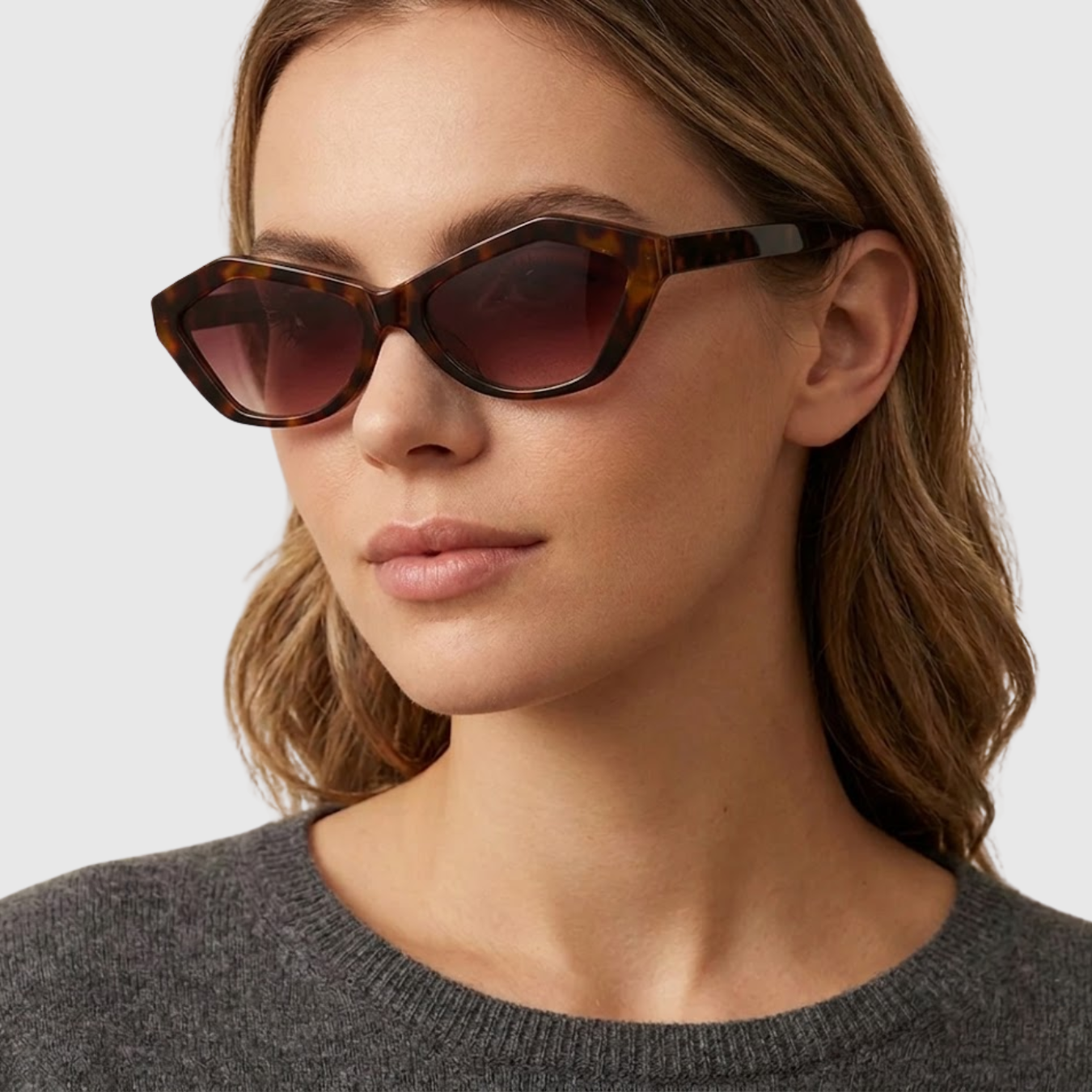 Lunettes de soleil femme protection UV monture épaisse style oversized tendance