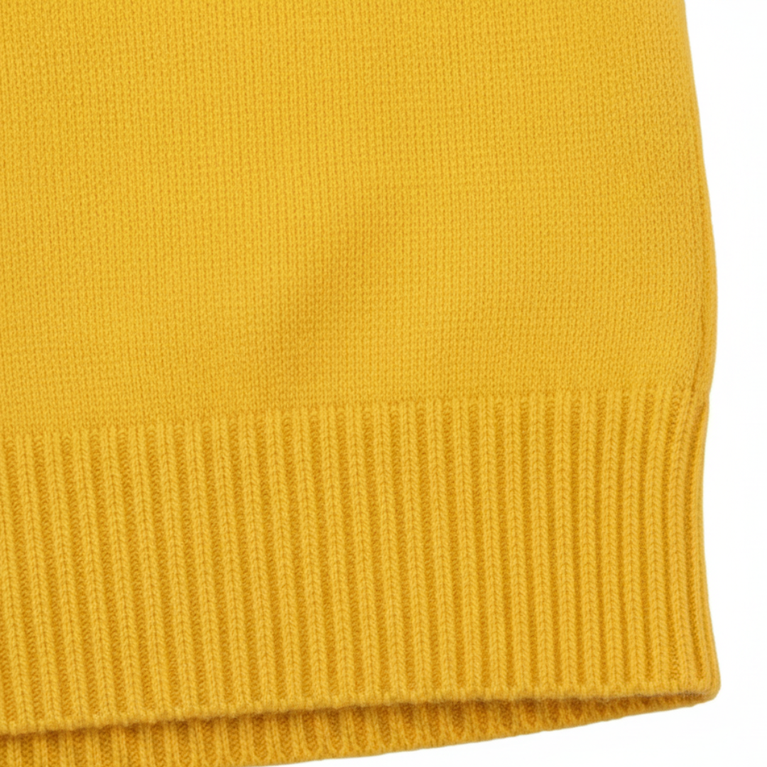 Pull homme cachemire manches courtes coupe régulière
