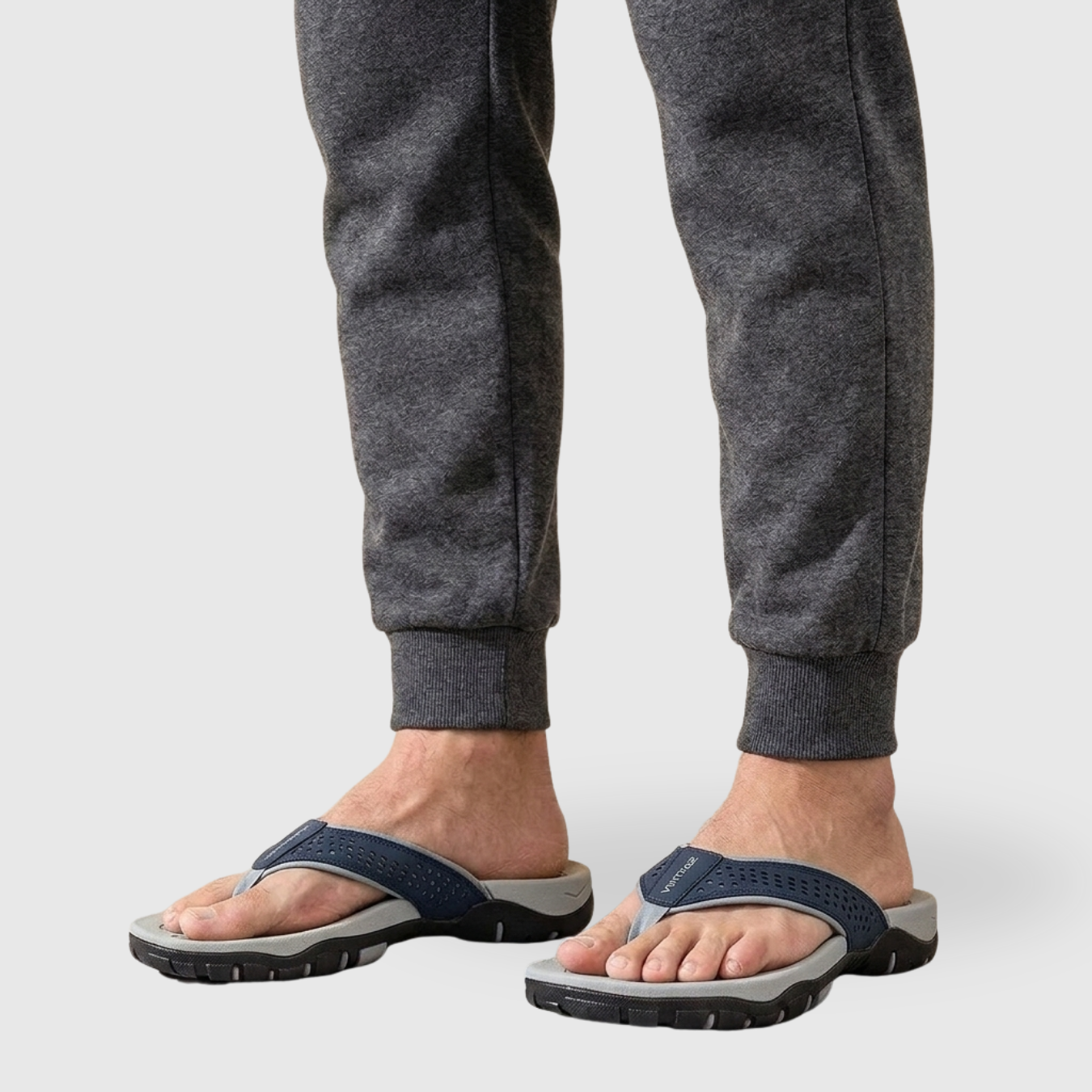 Tongs homme semelle ergonomique brides larges antidérapantes