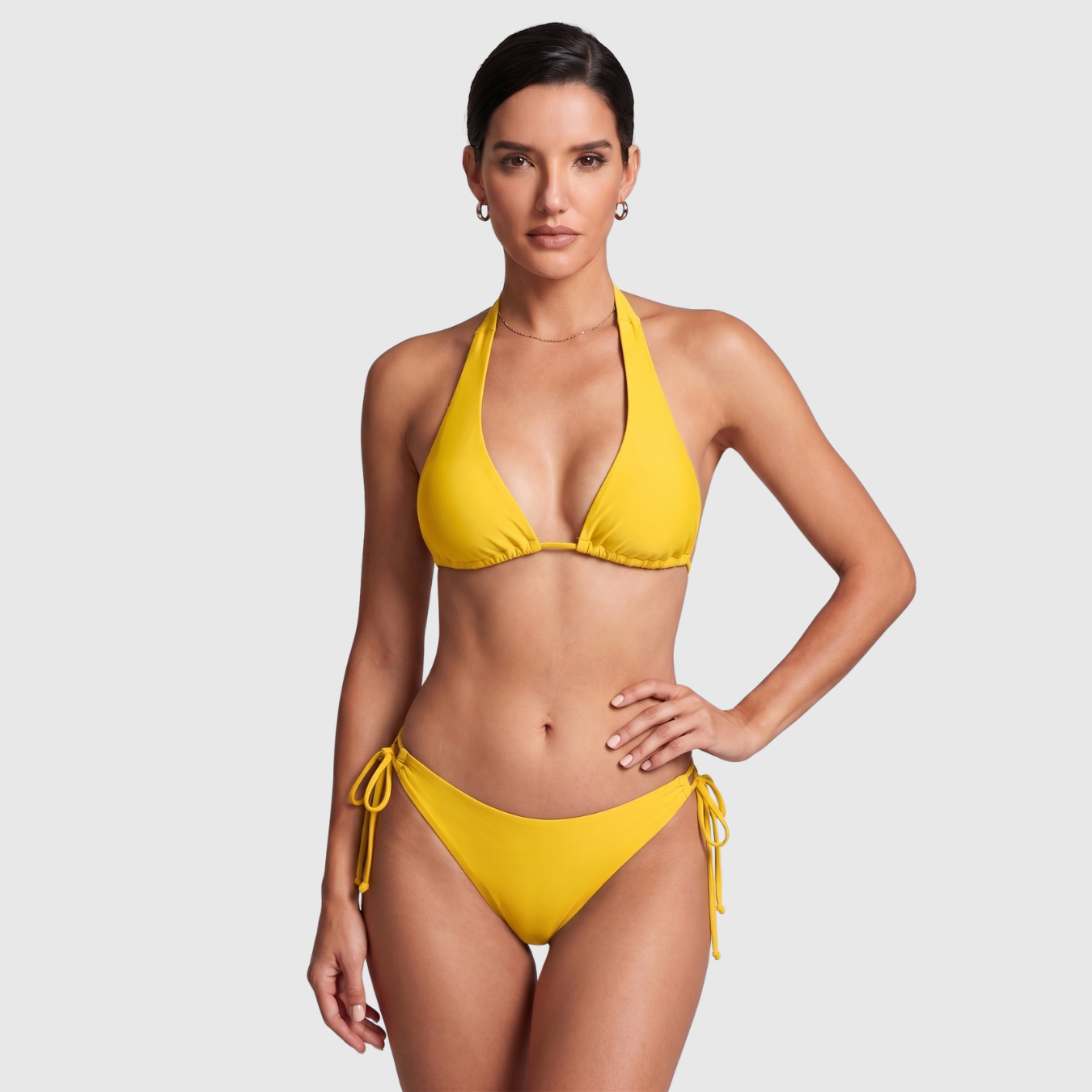 Bikini triangle femme deux pièces à nouer