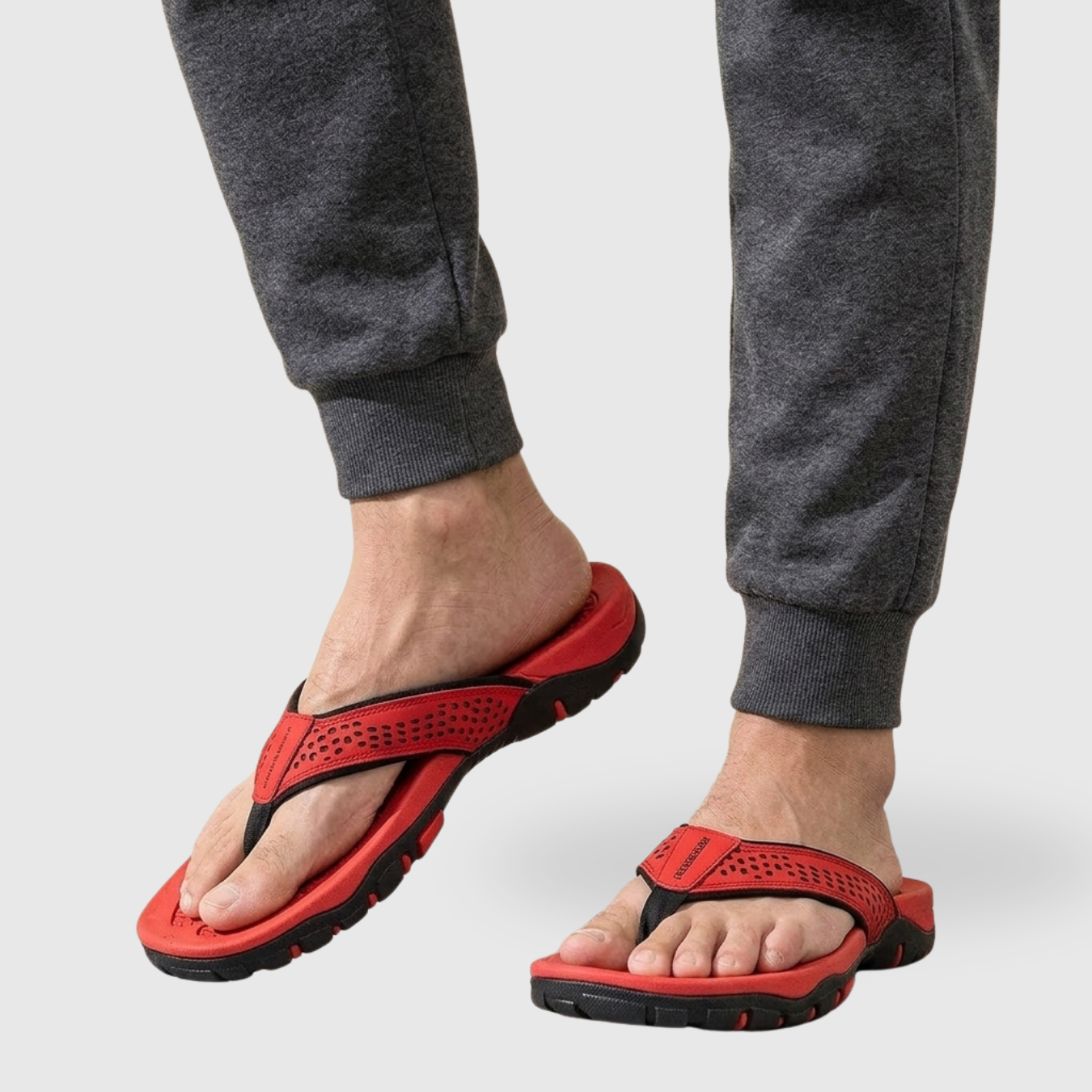 Tongs homme semelle ergonomique brides larges antidérapantes