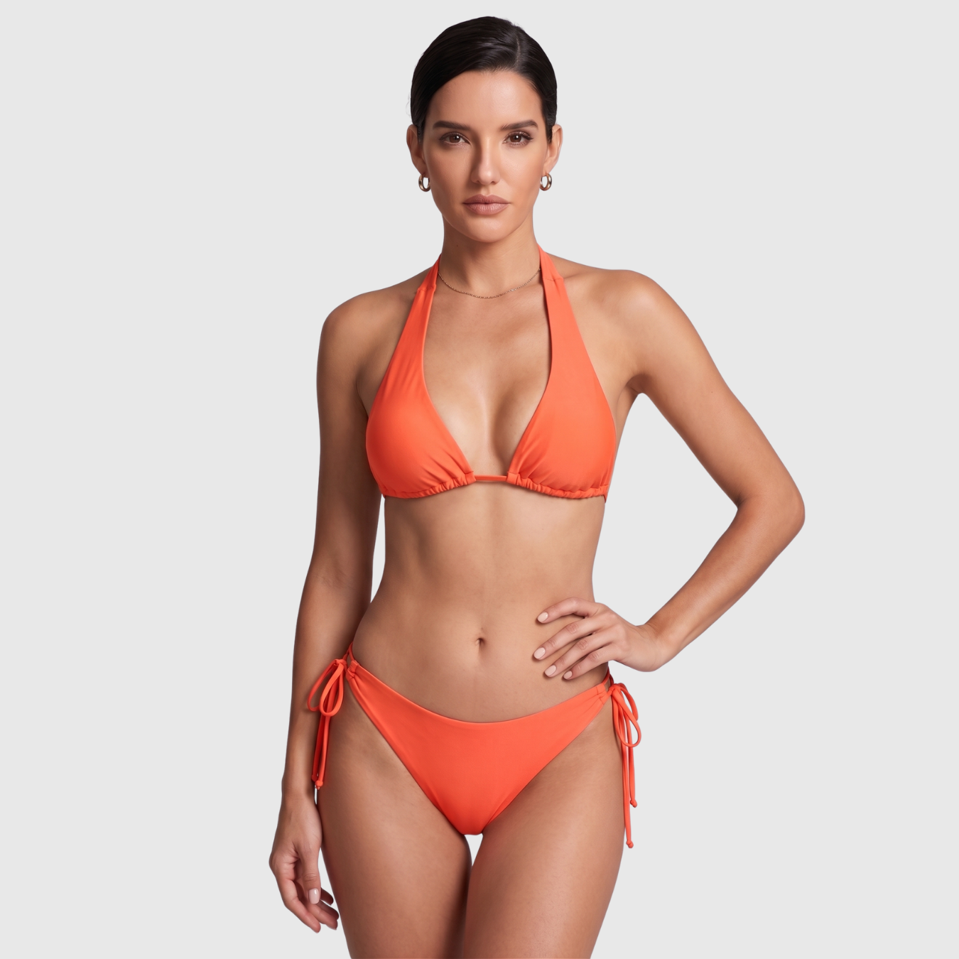 Bikini triangle femme deux pièces à nouer