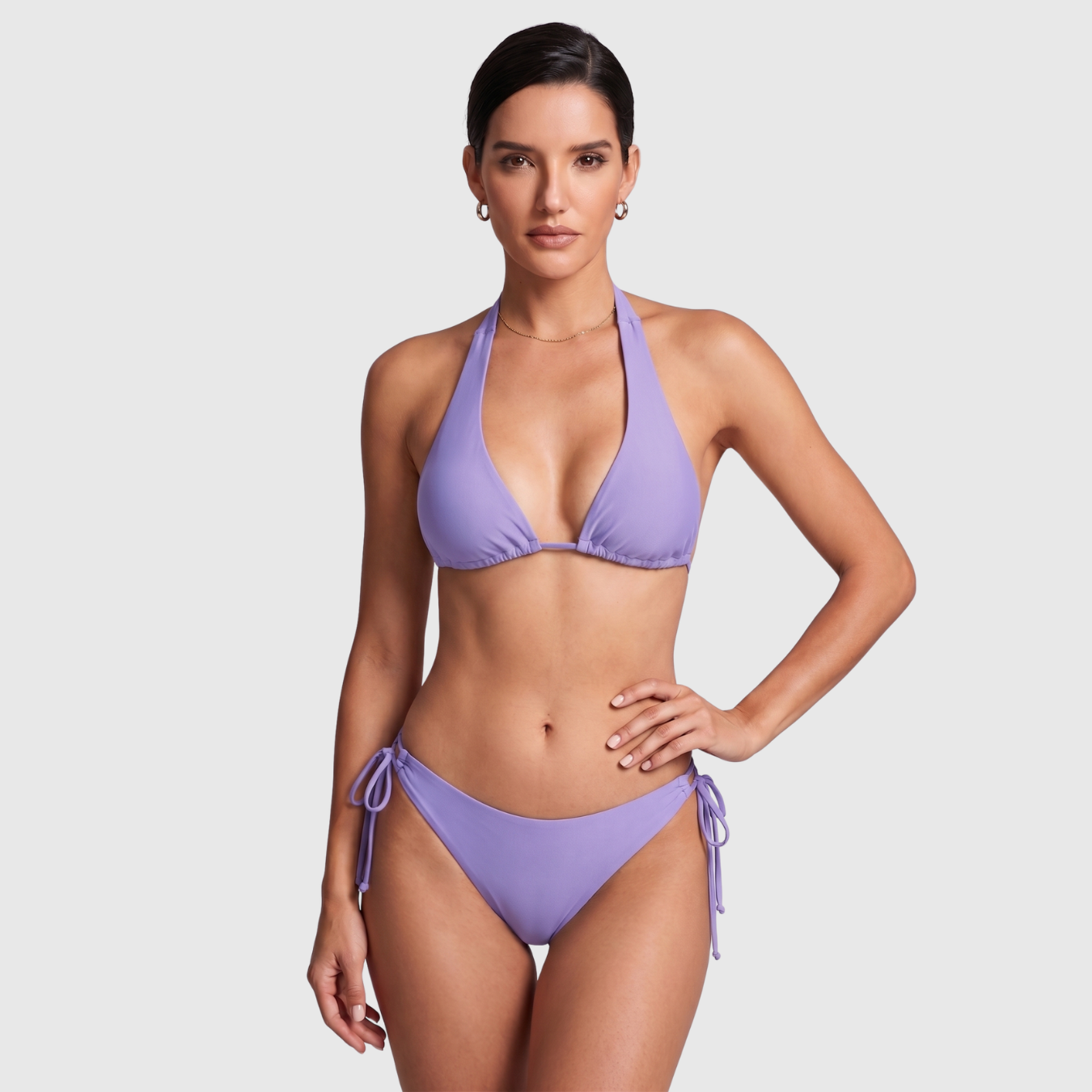 Bikini triangle femme deux pièces à nouer