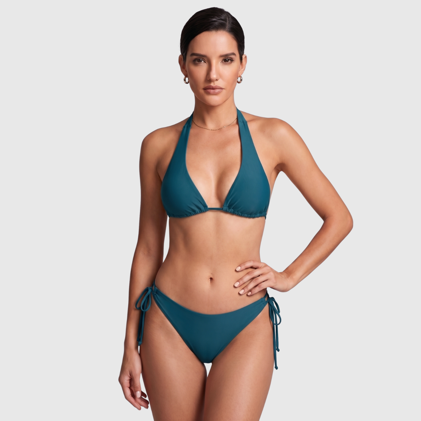 Bikini triangle femme deux pièces à nouer
