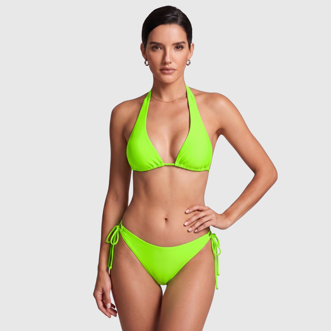 Bikini triangle femme deux pièces à nouer