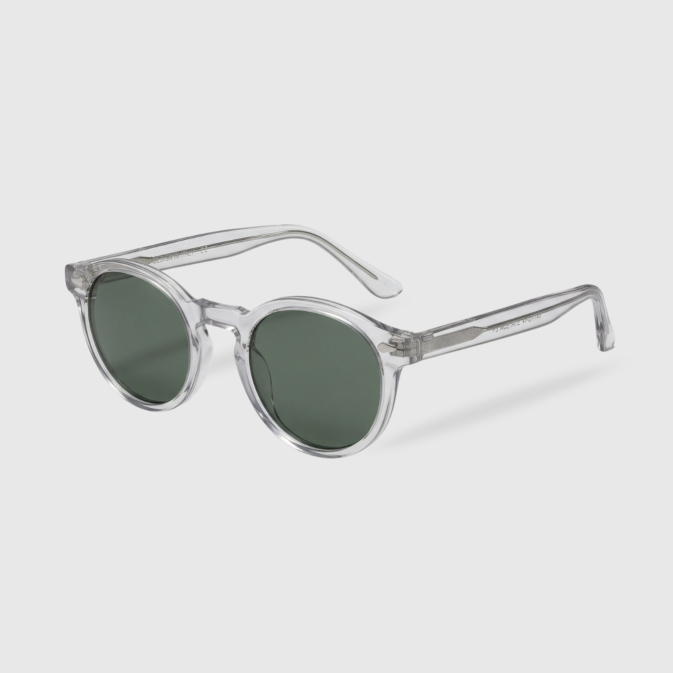 Lunettes de soleil pour homme avec monture ronde et classique, protection UV400