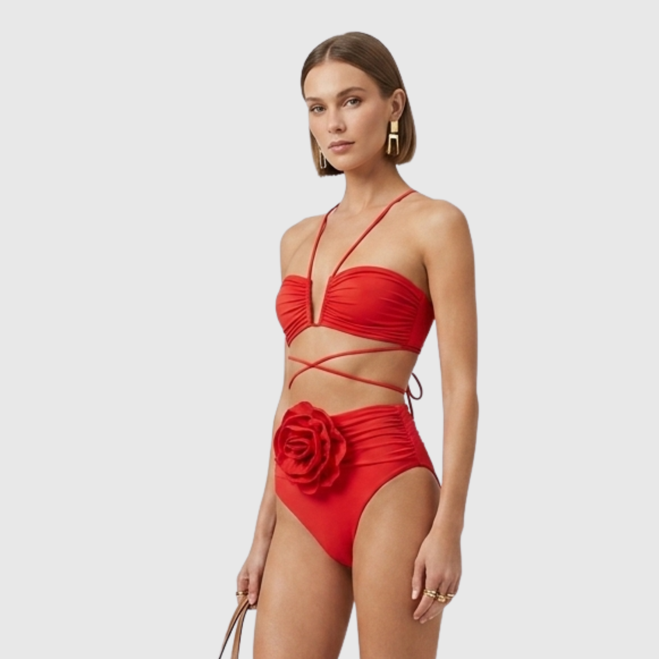 Bikini femme dos nu deux pièces à lanières