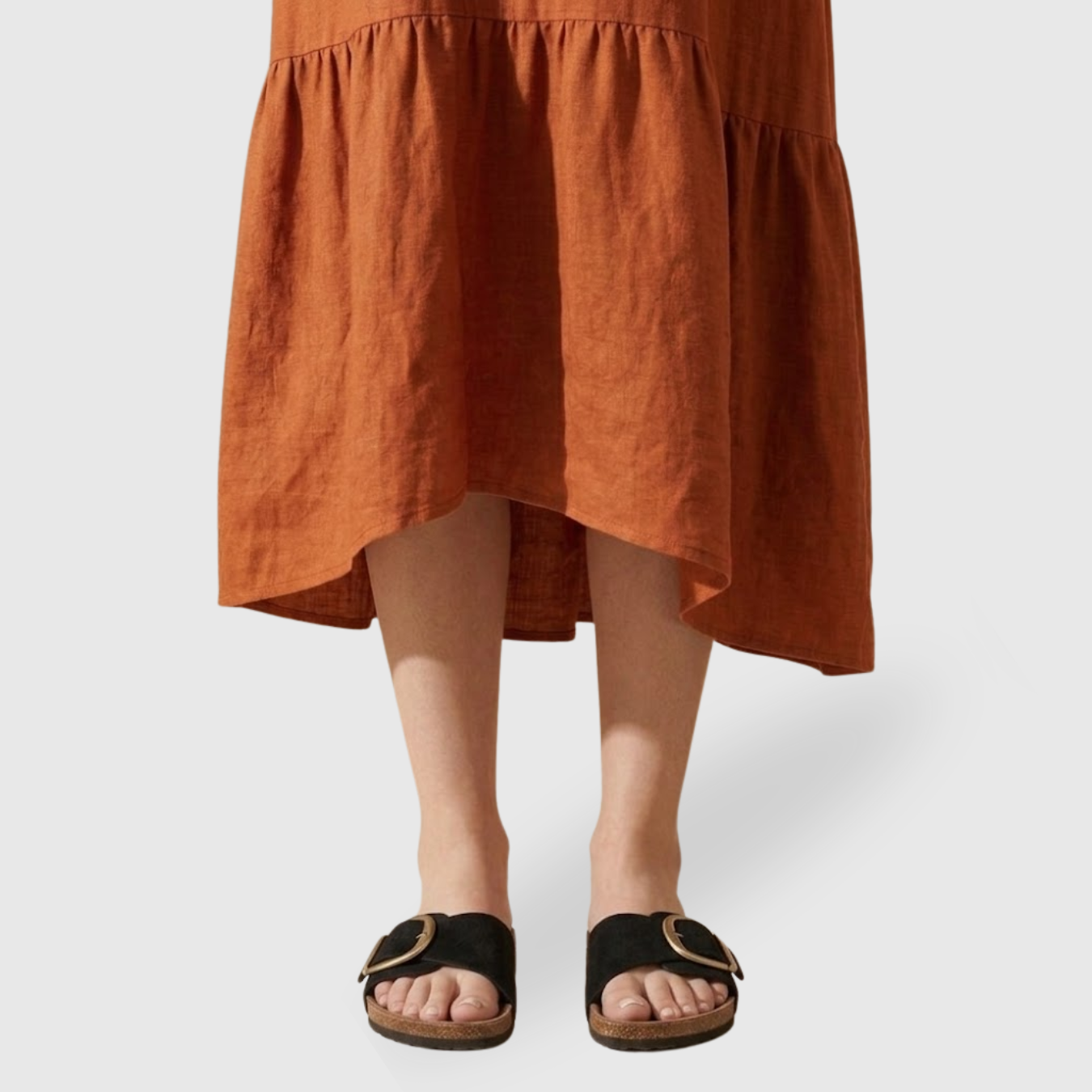 Sandales femme semelle liège à boucles réglables bout ouvert confort