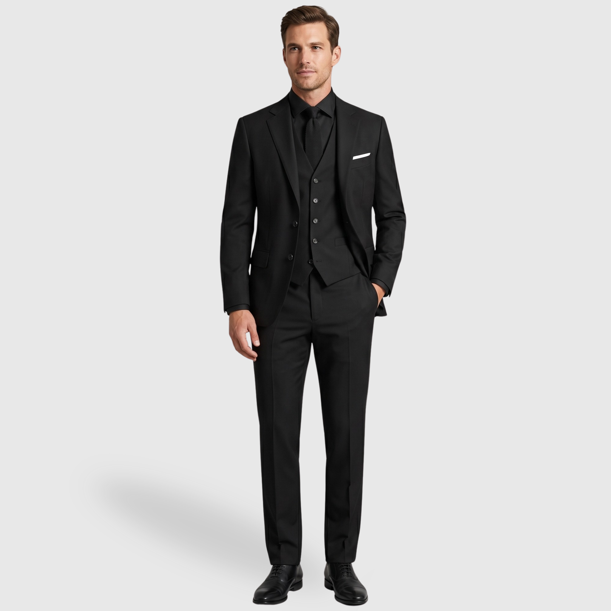 Costume homme 3 pièces coupe slim pour mariage et cérémonie
