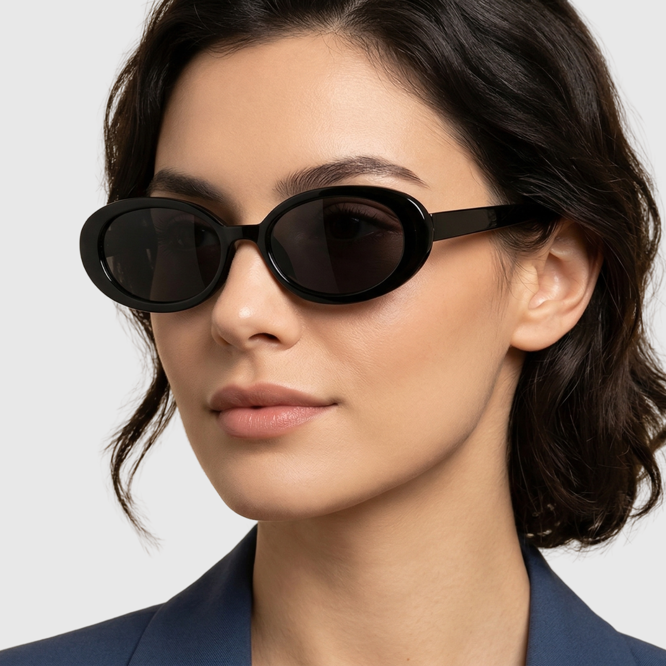 Lunettes de soleil femme protection UV monture large style oversize