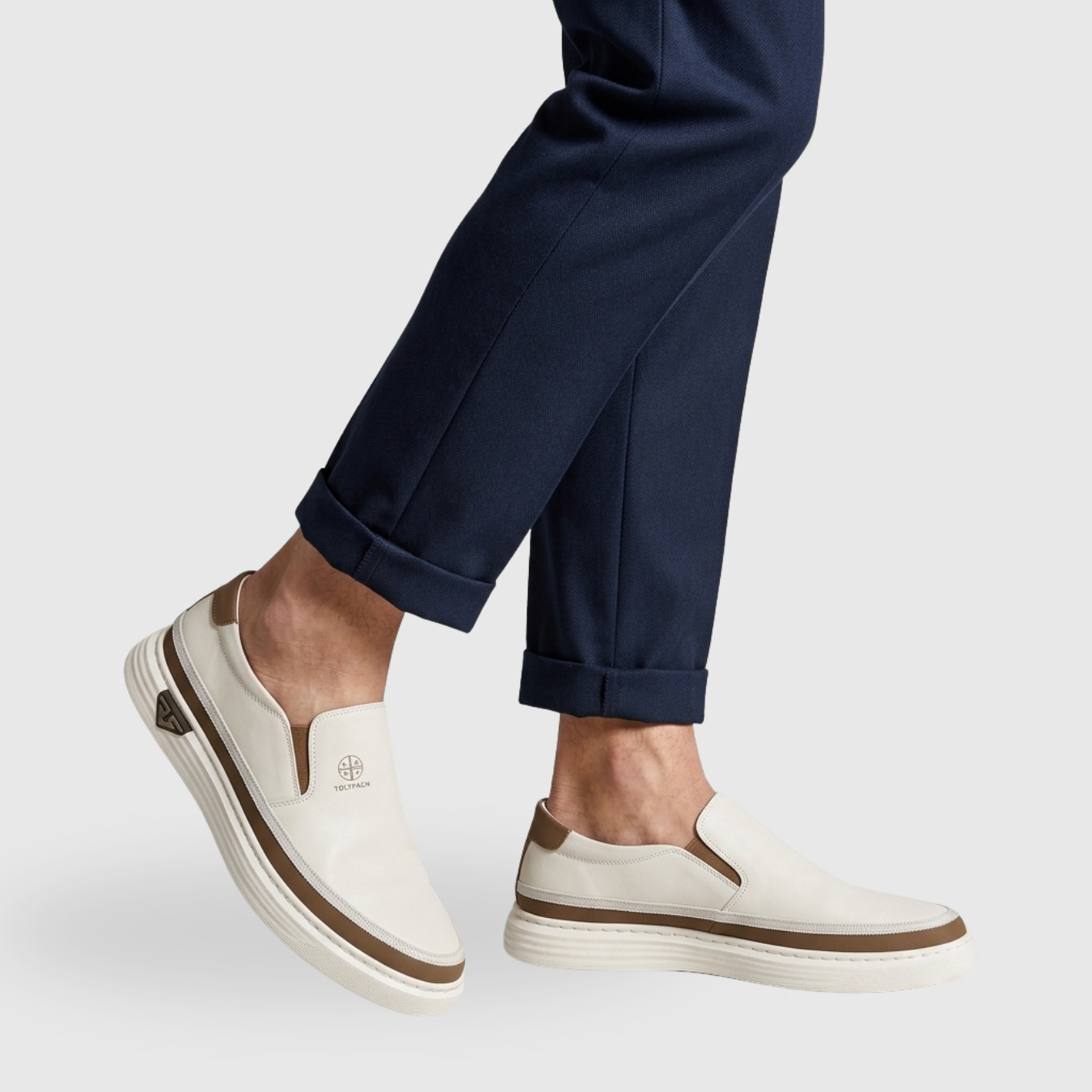 Mocassins homme sans lacets semelle épaisse style casual urbain