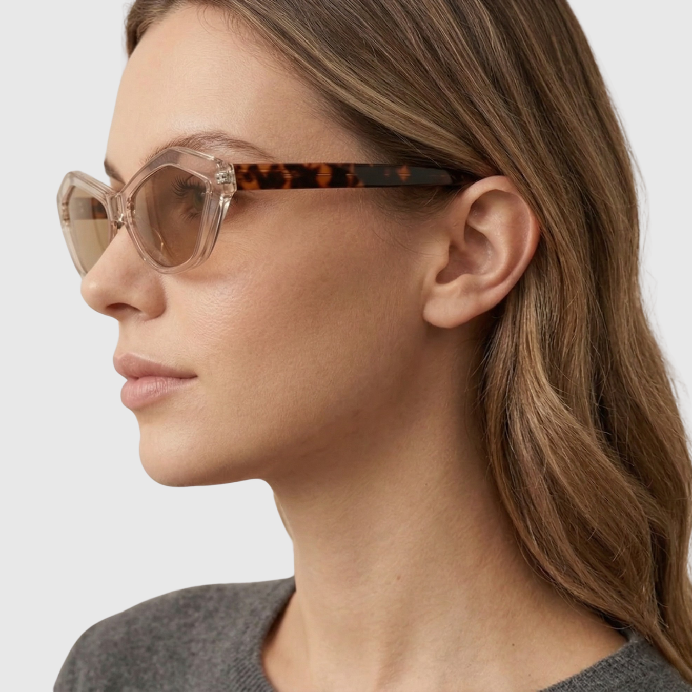 Lunettes de soleil femme protection UV monture épaisse style oversized tendance