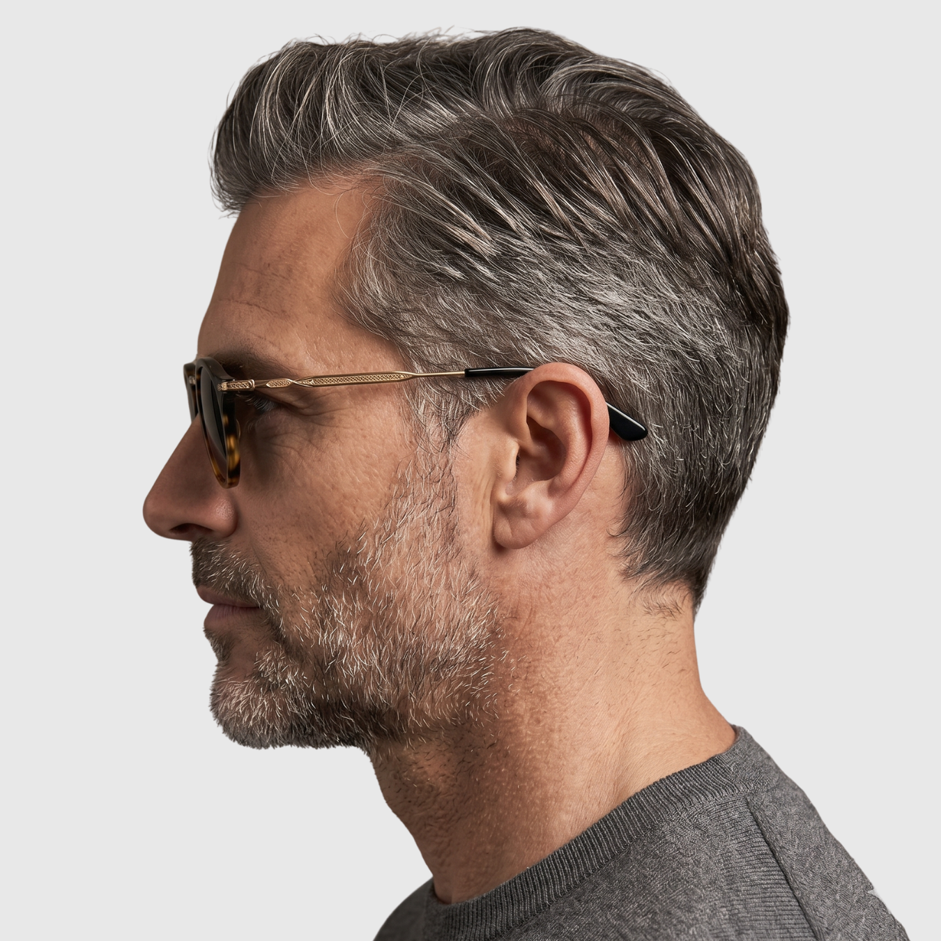 Lunettes de soleil homme rondes style vintage monture métal