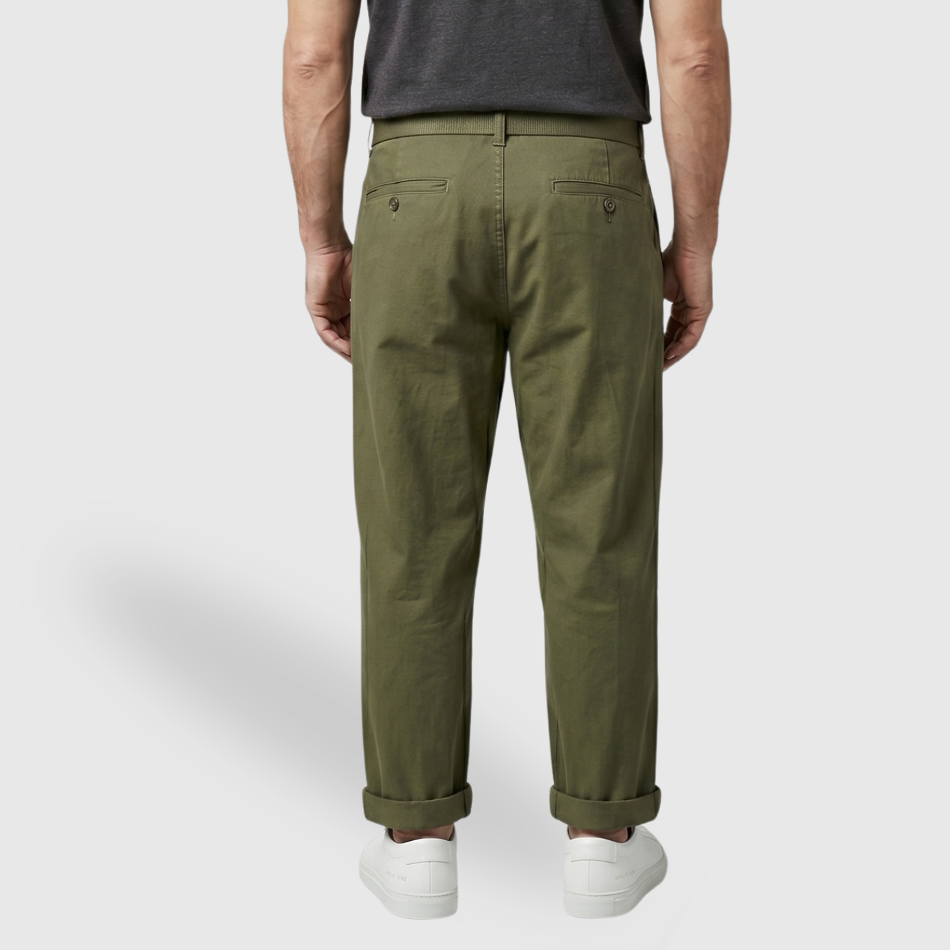 Pantalon cargo homme coupe large à poches rabat style workwear