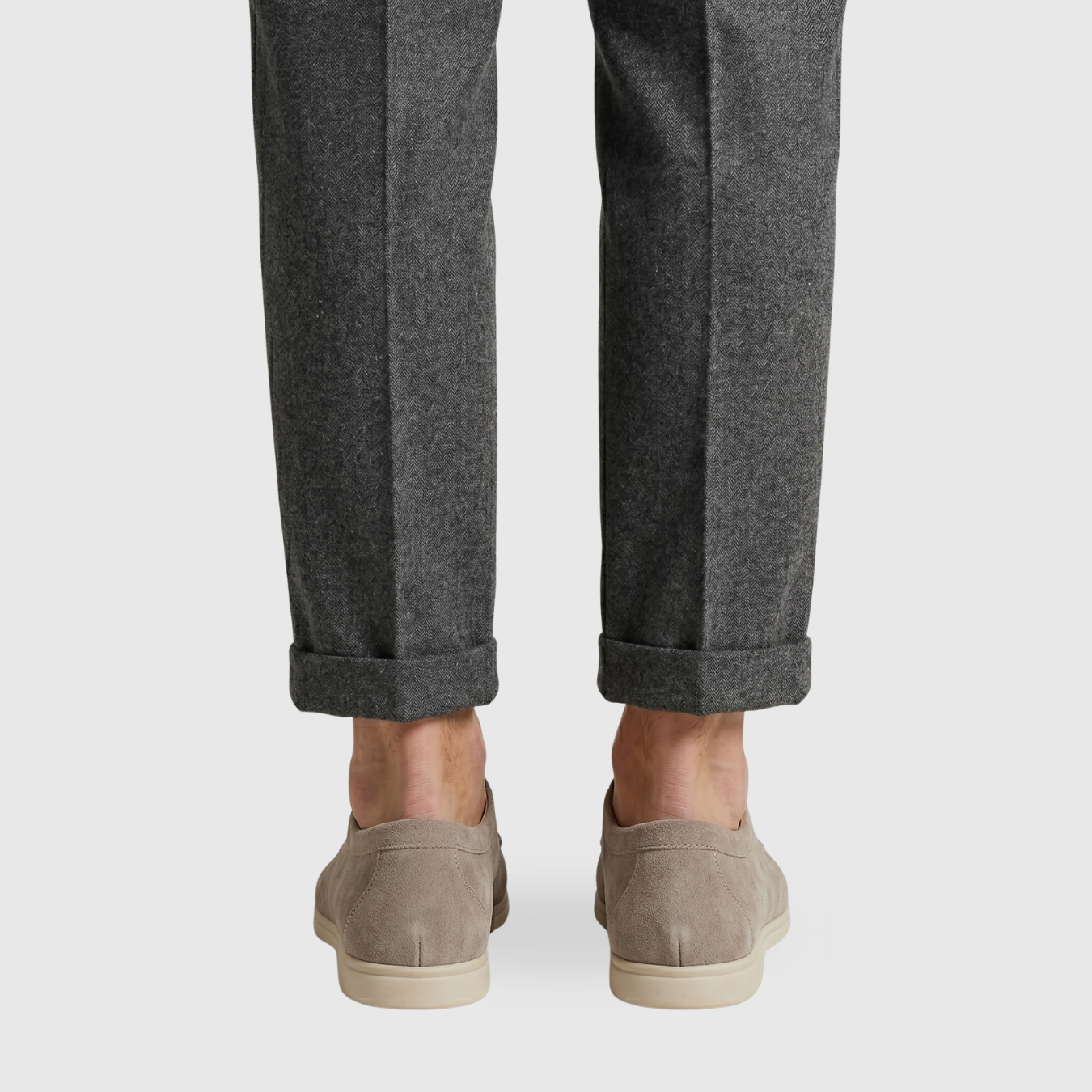 Chaussures homme en suédine à lacets semelle souple