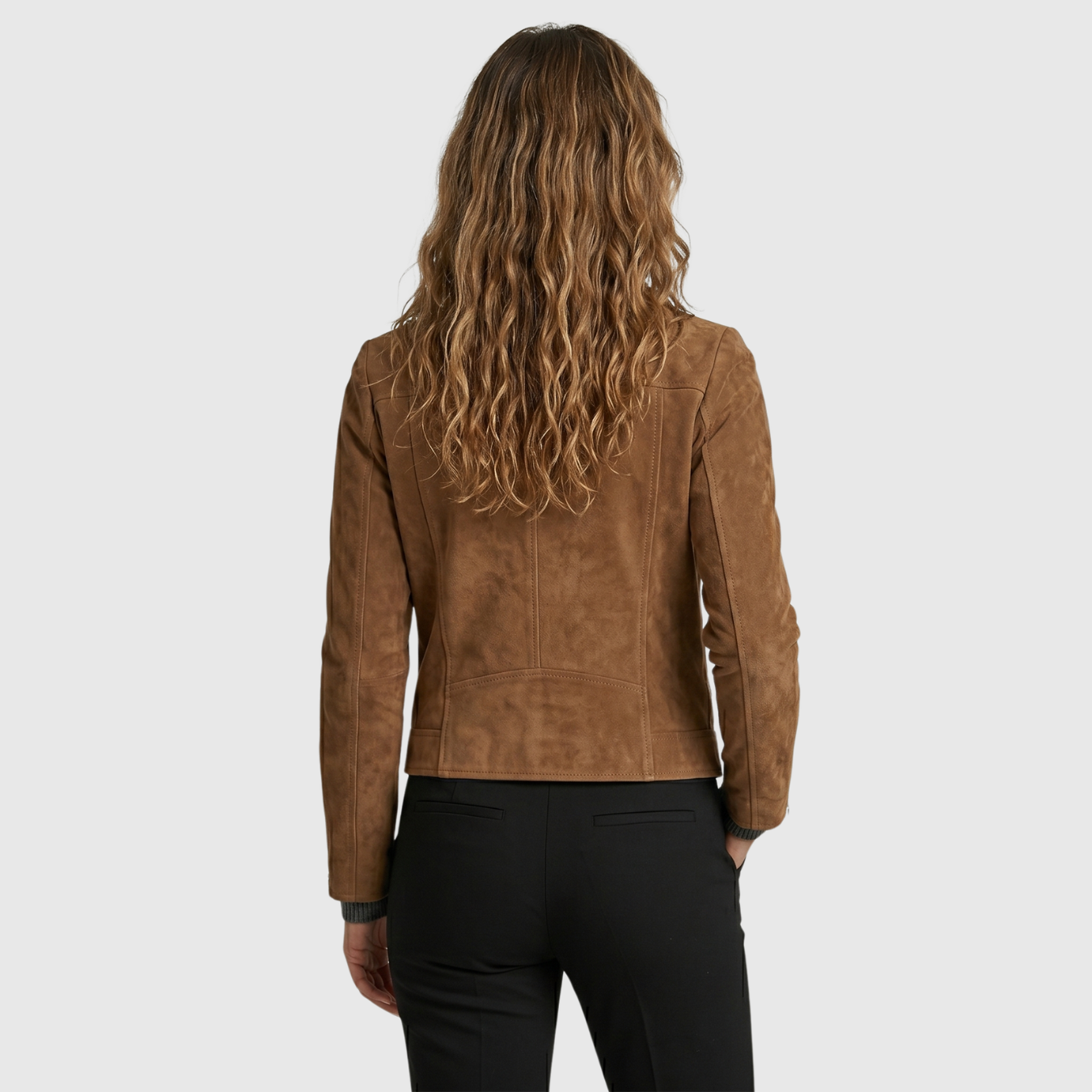 Veste femme style biker similicuir fermeture zippée coupe ajustée