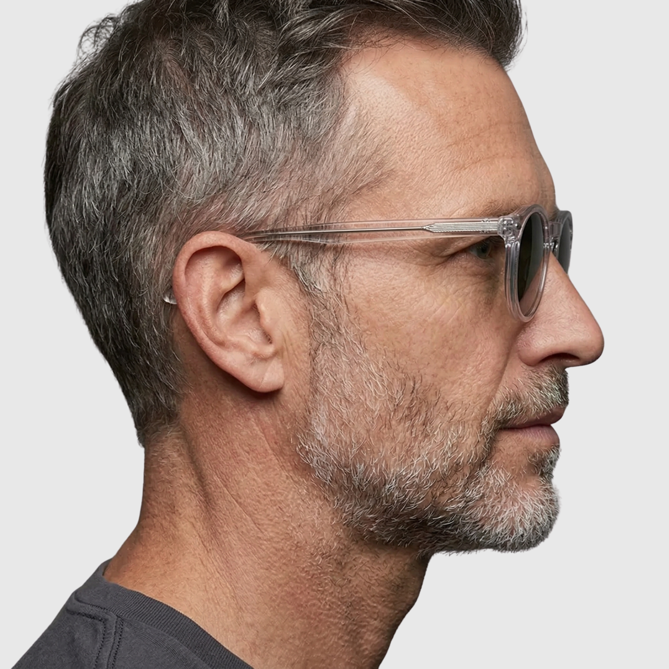 Lunettes de soleil pour homme avec monture ronde et classique, protection UV400