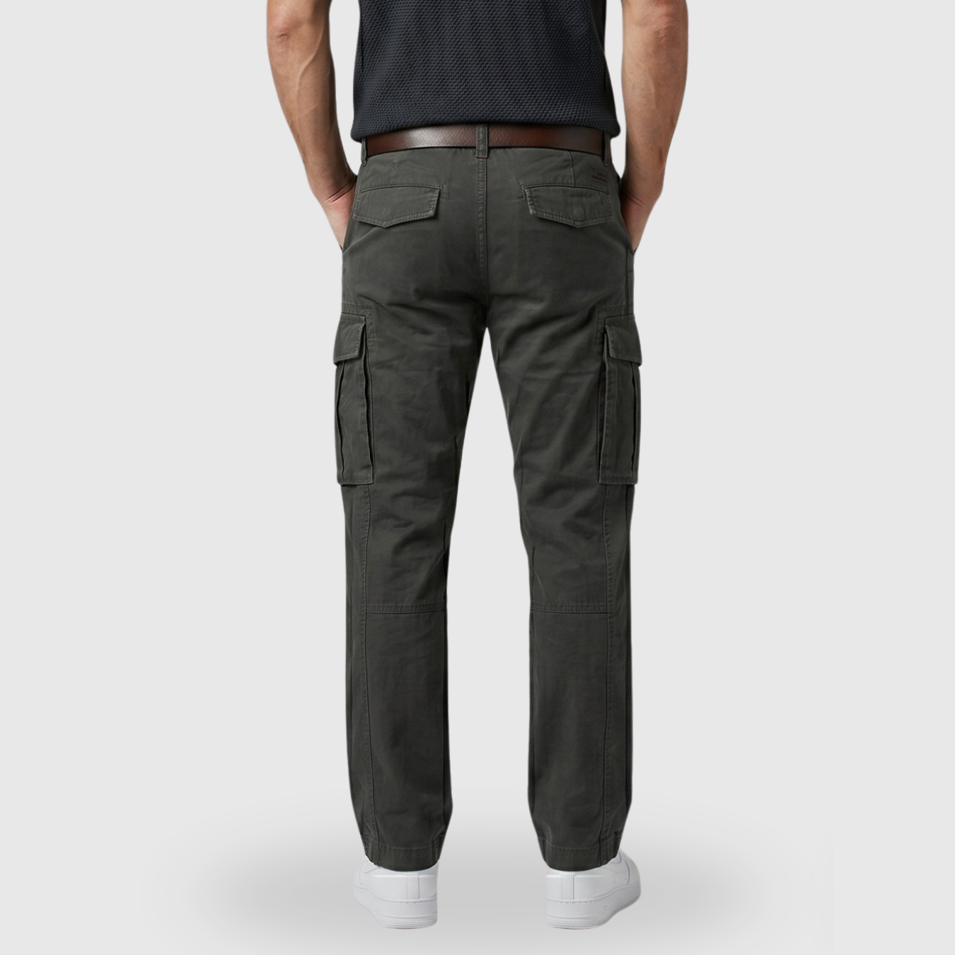 Pantalon cargo homme coupe ample à poches multiples style streetwear