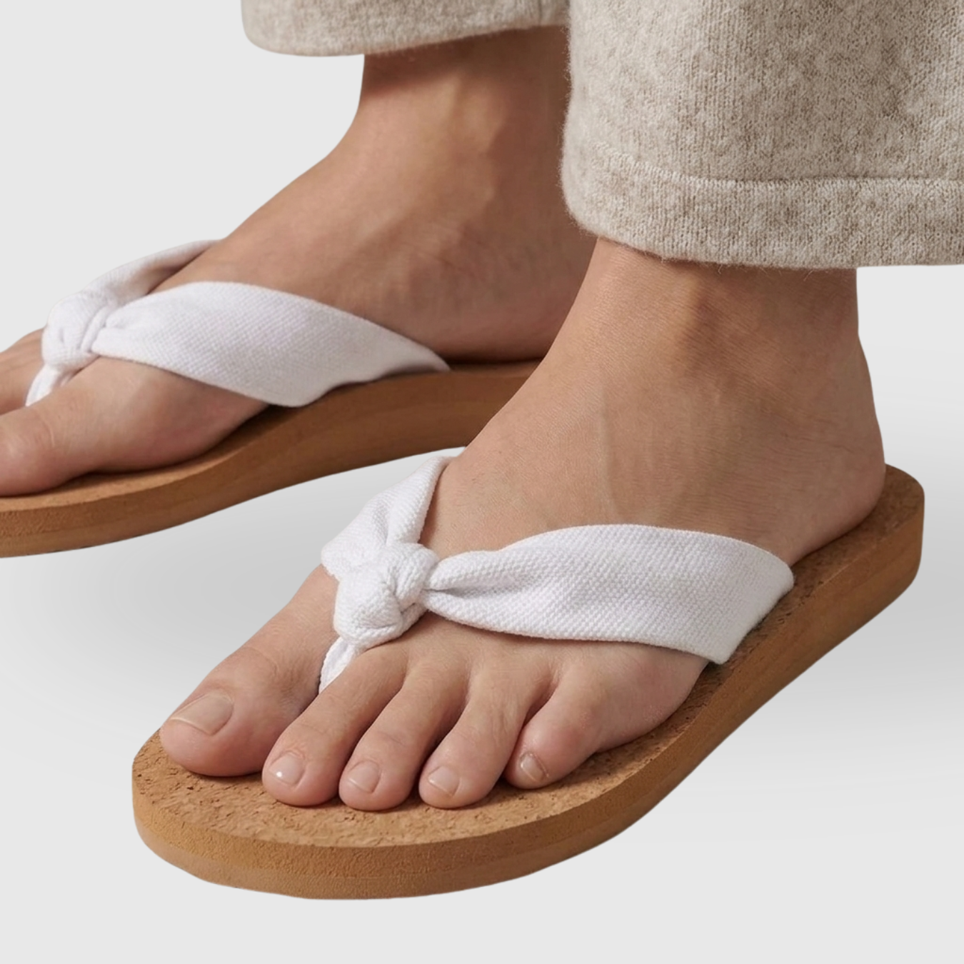 Tongs femme semelle amortissante soutien de voûte slip-on confort