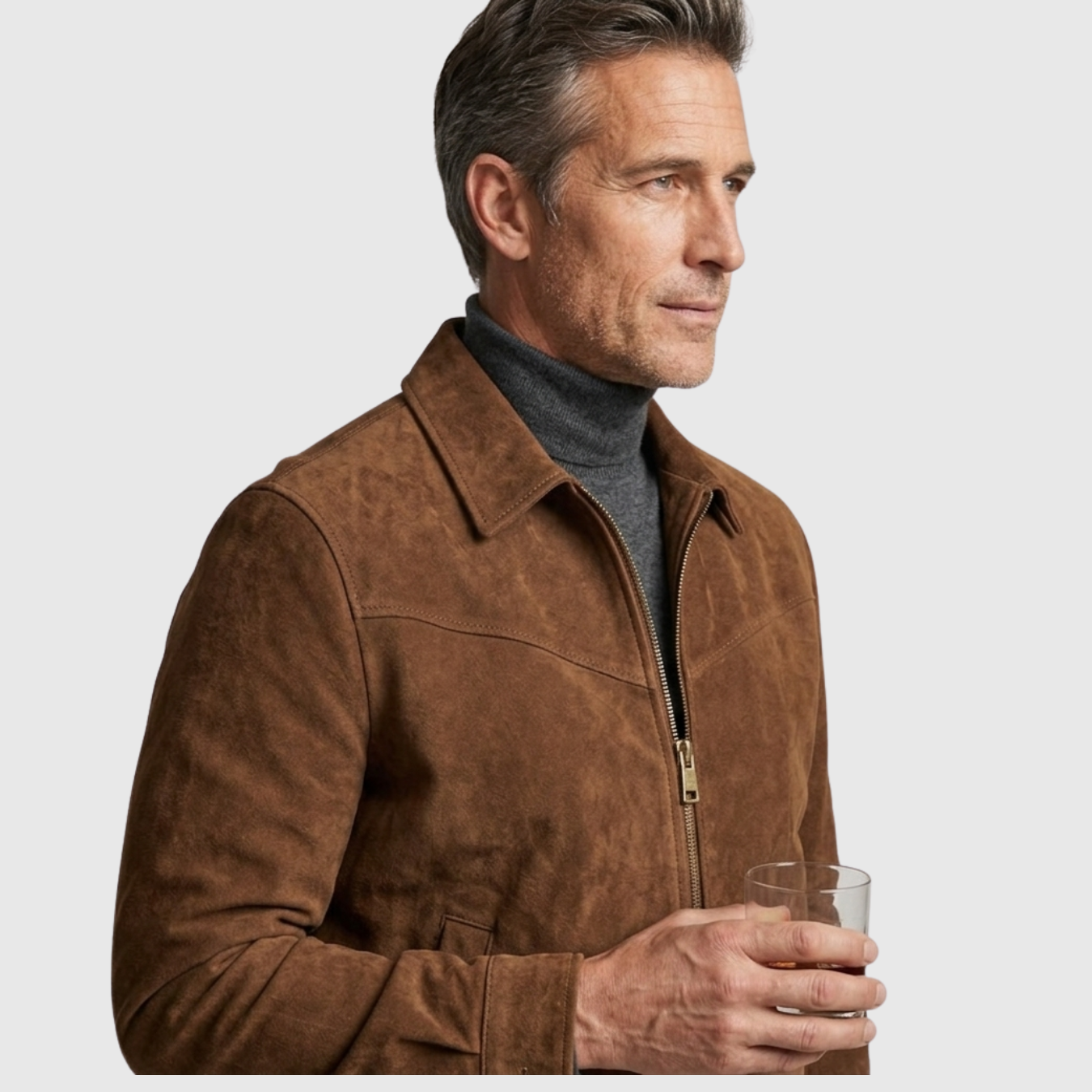 Veste homme zippée coupe structurée style casual élégant