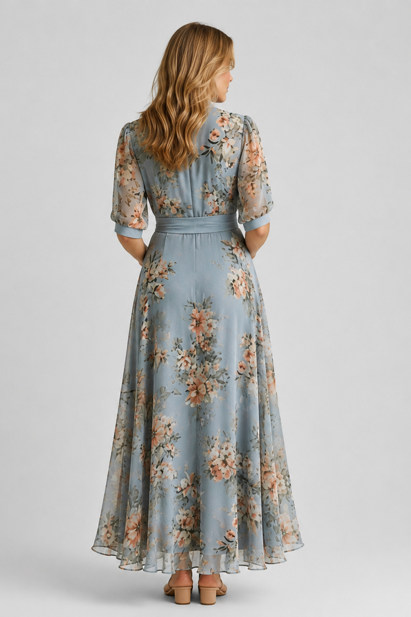 Robe Maxi Maternité Fleurie Invitée Mariage Baby Shower