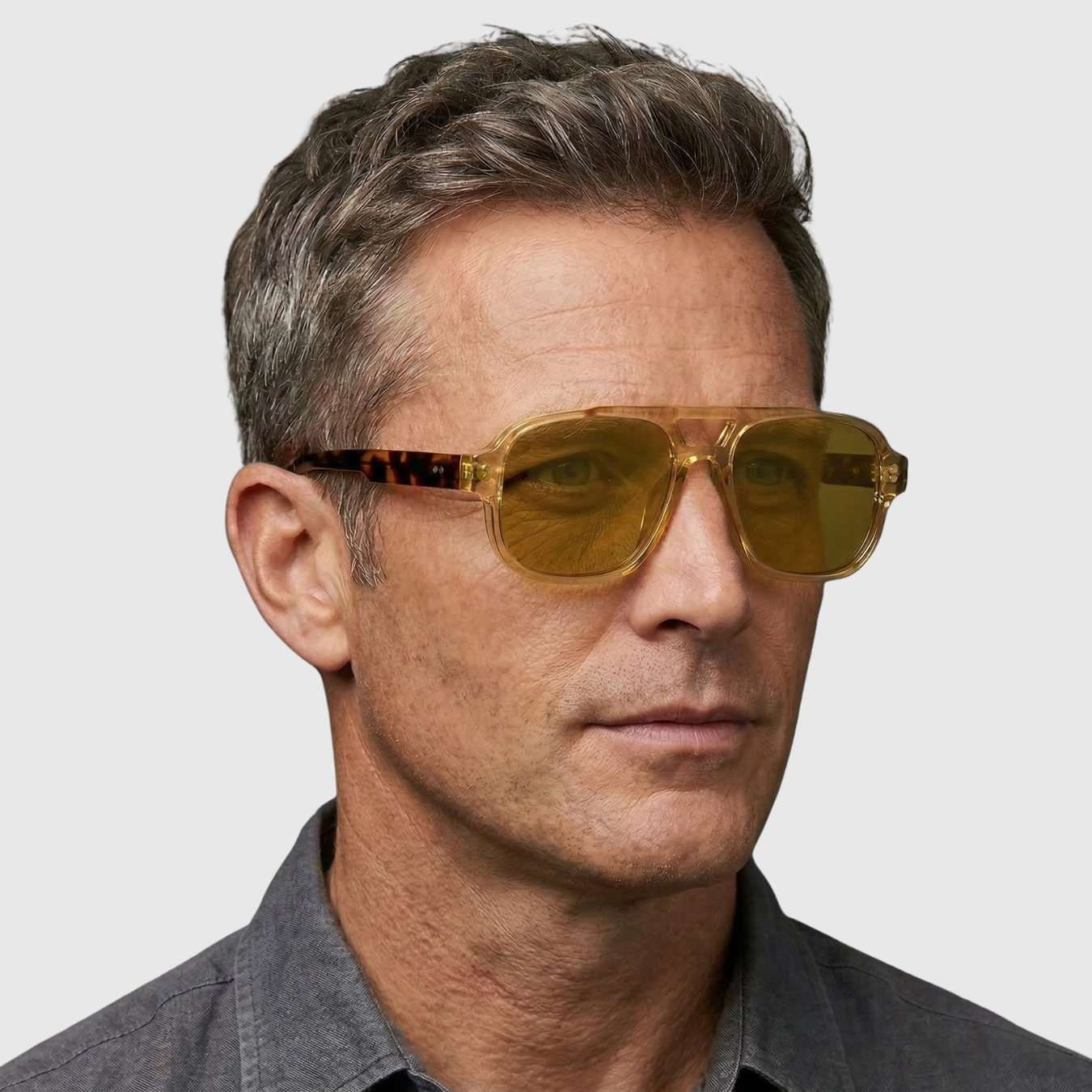 Lunettes de soleil oversize unisexe monture large style rétro UV400