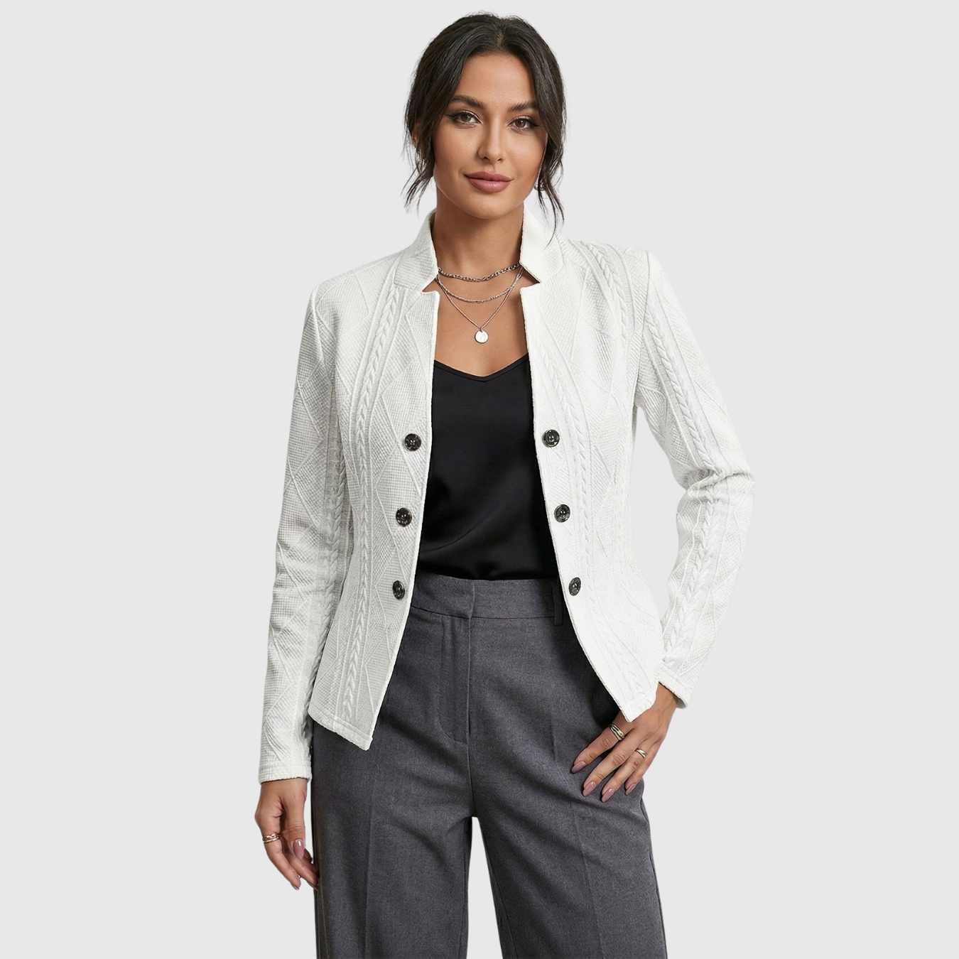 Veste mi-saison femme légère zippée coupe-vent décontractée
