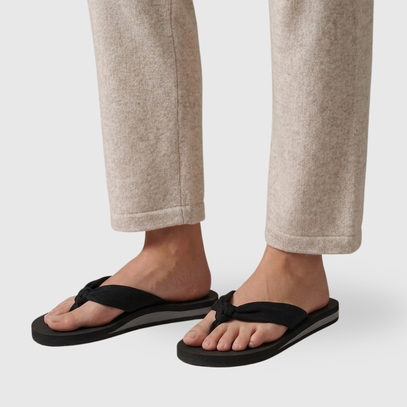 Tongs femme semelle amortissante soutien de voûte slip-on confort