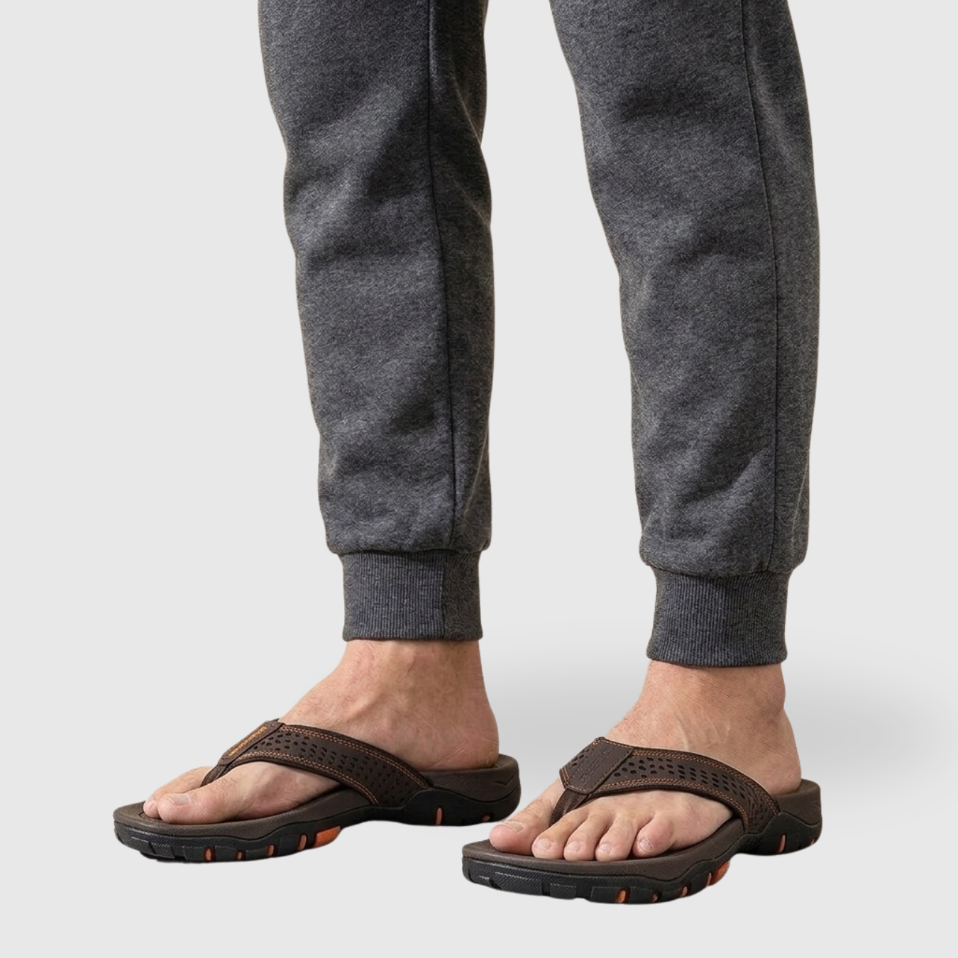 Tongs homme semelle ergonomique brides larges antidérapantes