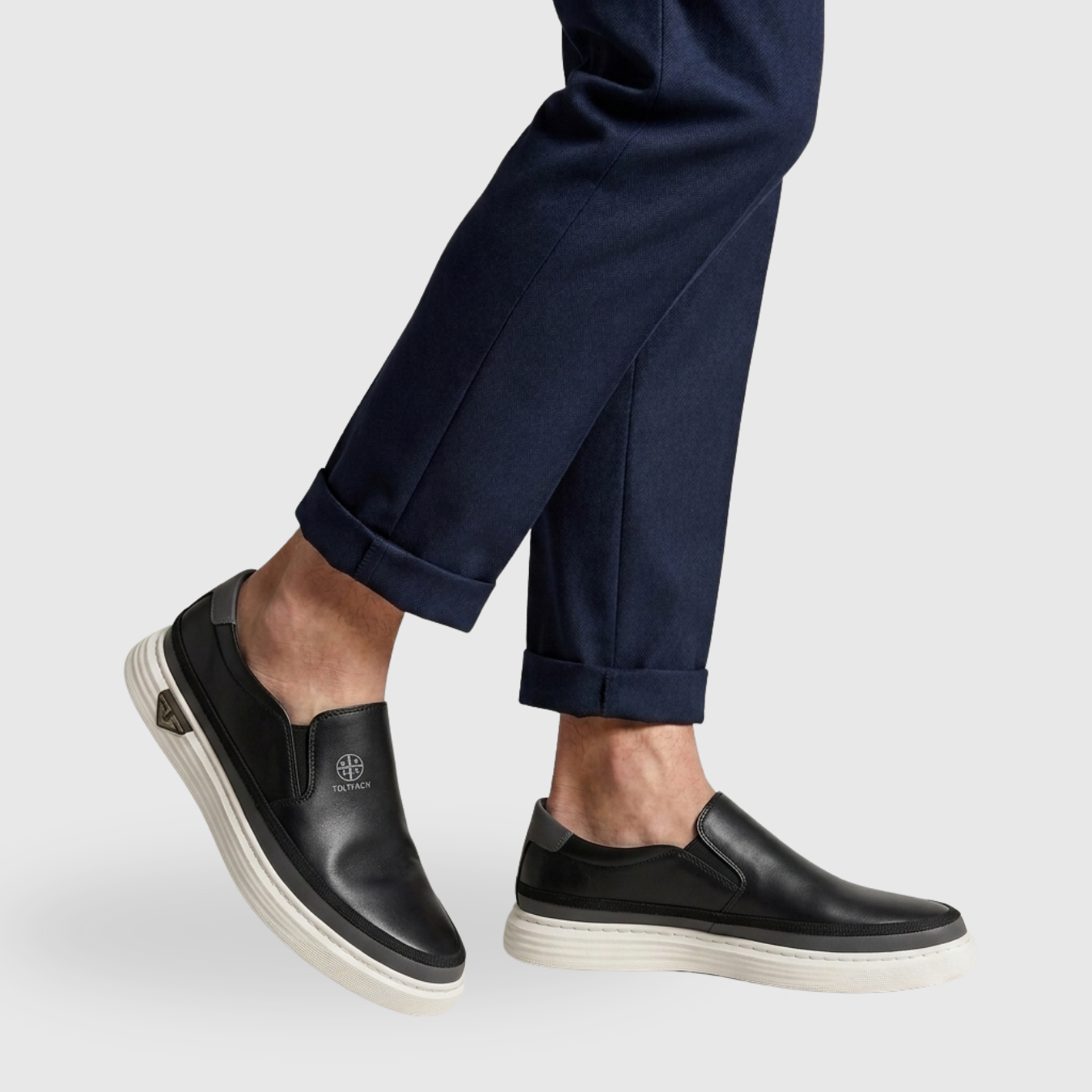 Mocassins homme sans lacets semelle épaisse style casual urbain