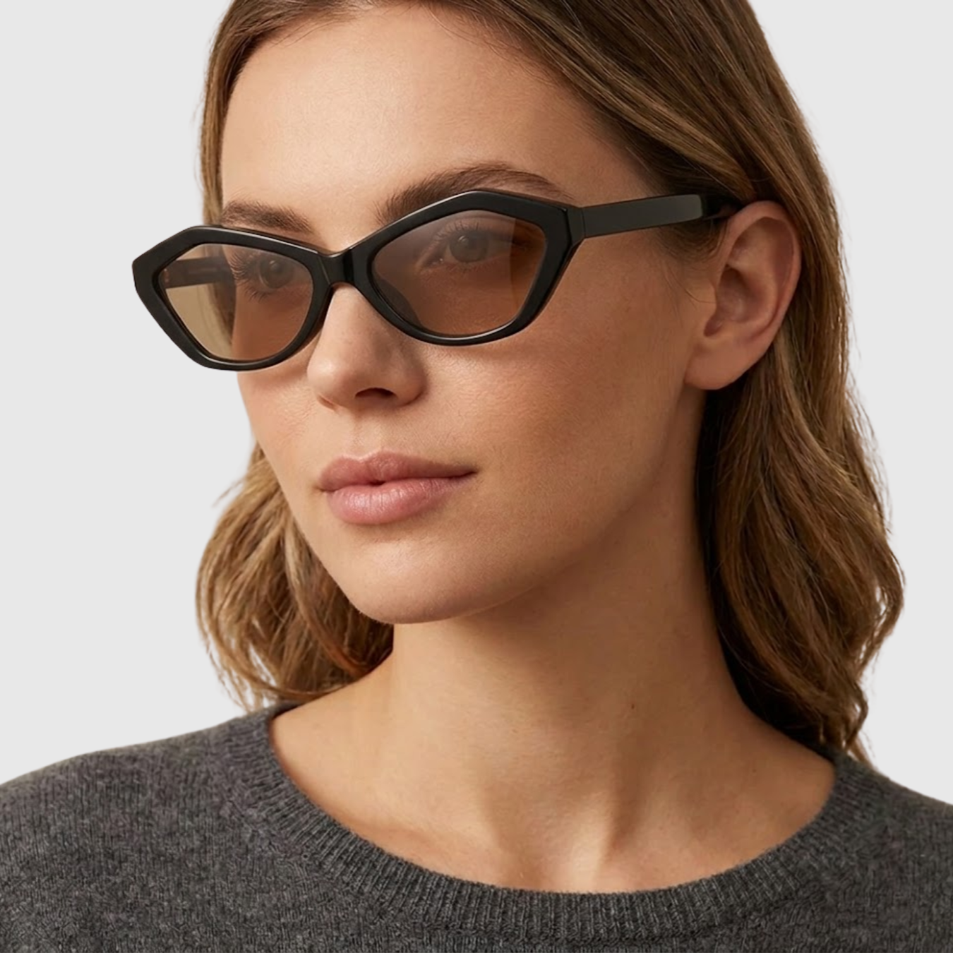 Lunettes de soleil femme protection UV monture épaisse style oversized tendance