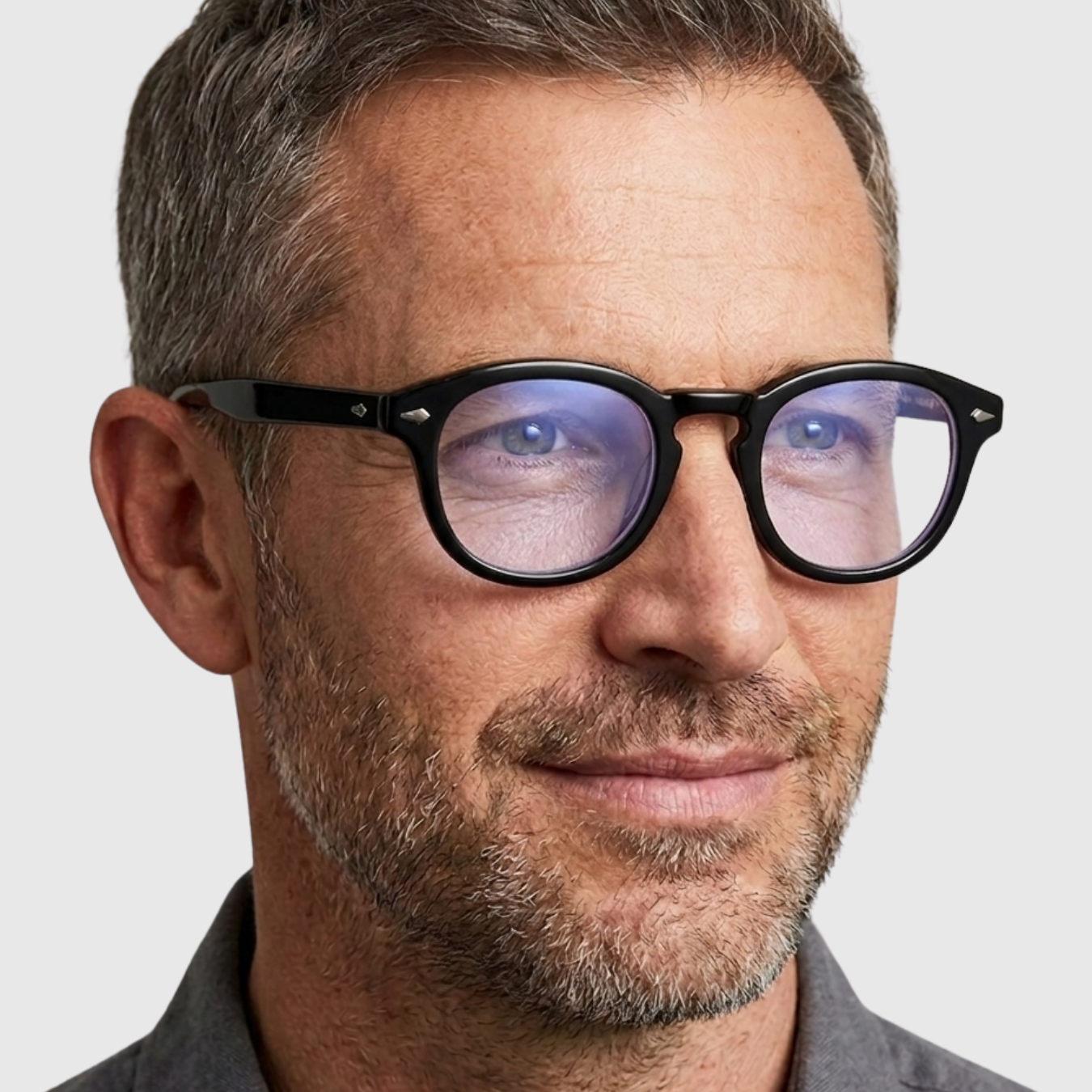 Lunettes de soleil homme rondes verres teintés