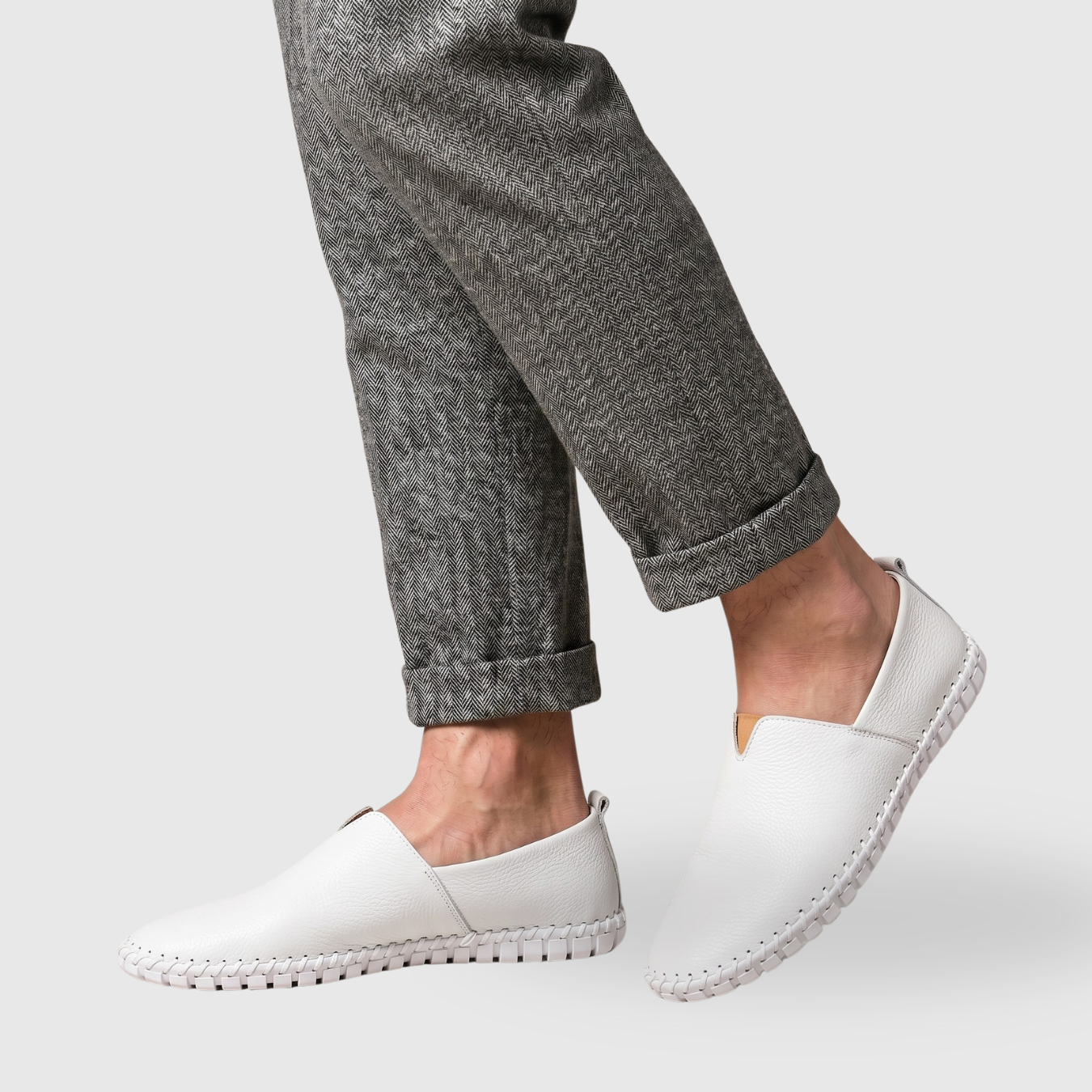 Mocassins homme similicuir sans lacets semelle souple style casual