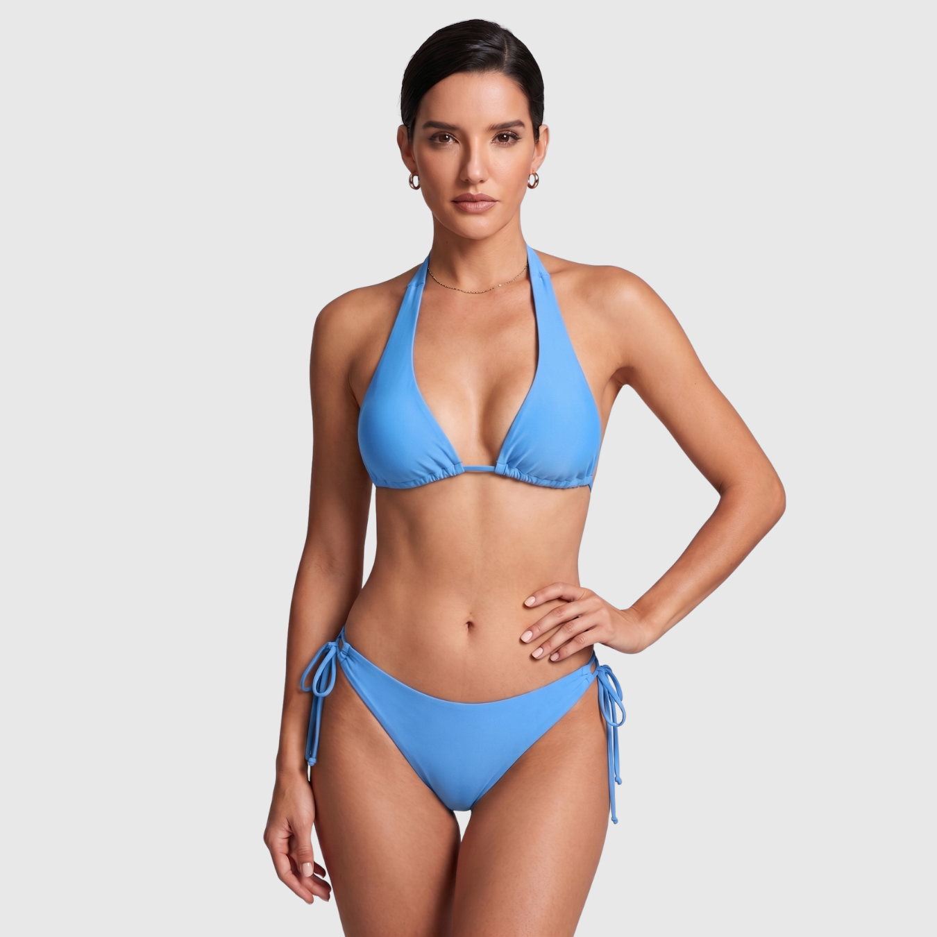 Bikini triangle femme deux pièces à nouer
