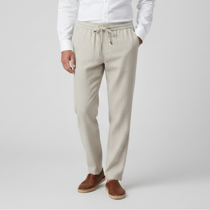 Pantalon court en lin Haru