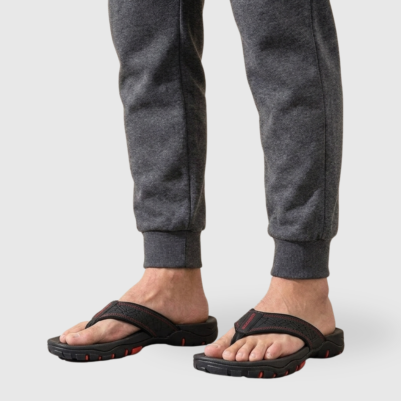 Tongs homme semelle ergonomique brides larges antidérapantes