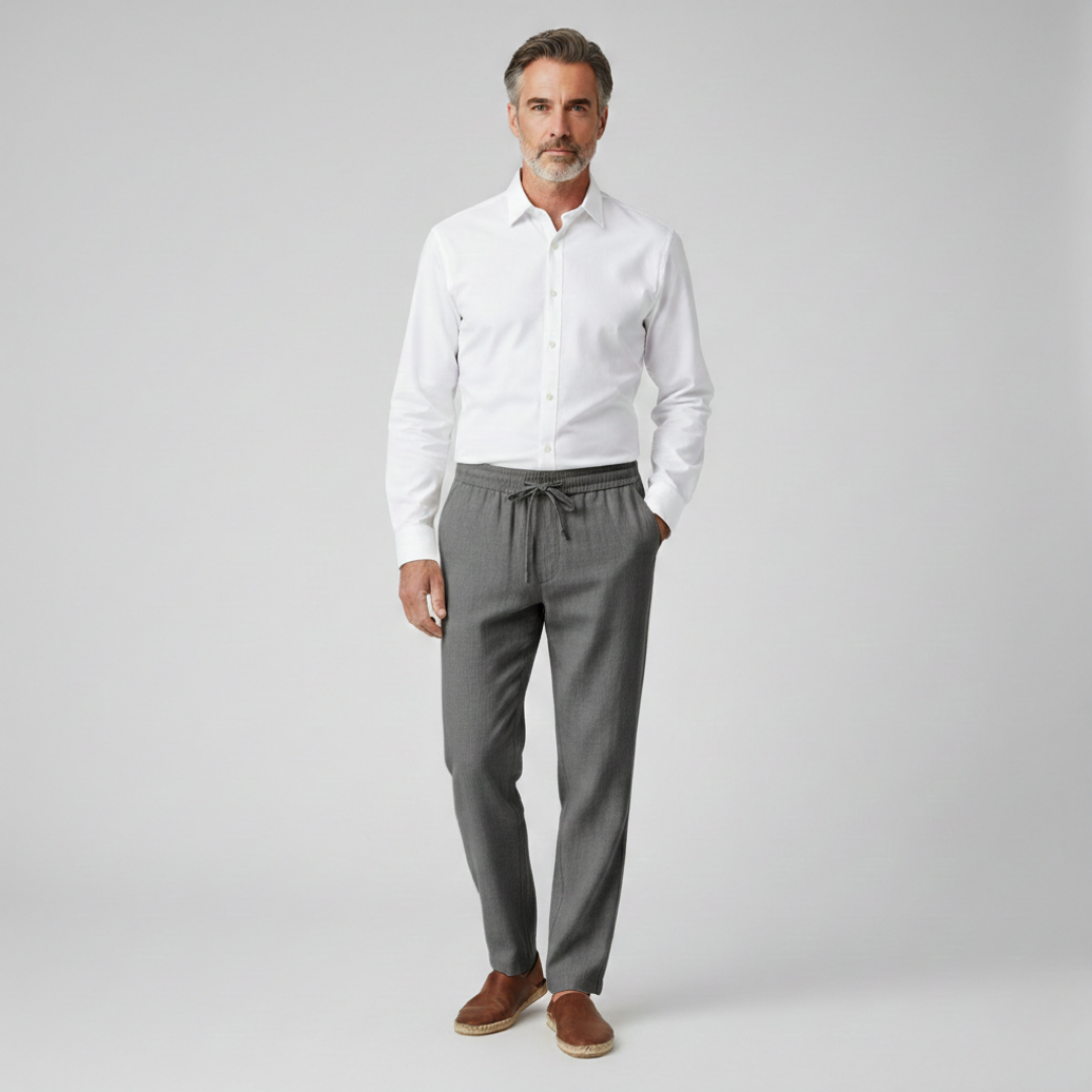 Pantalon court en lin Haru