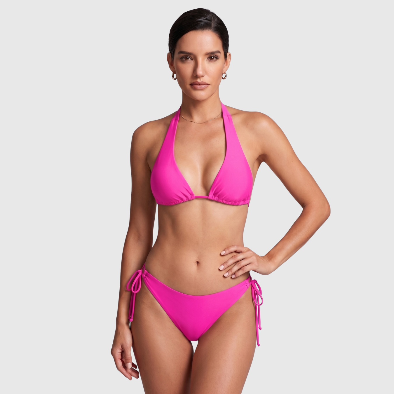 Bikini triangle femme deux pièces à nouer