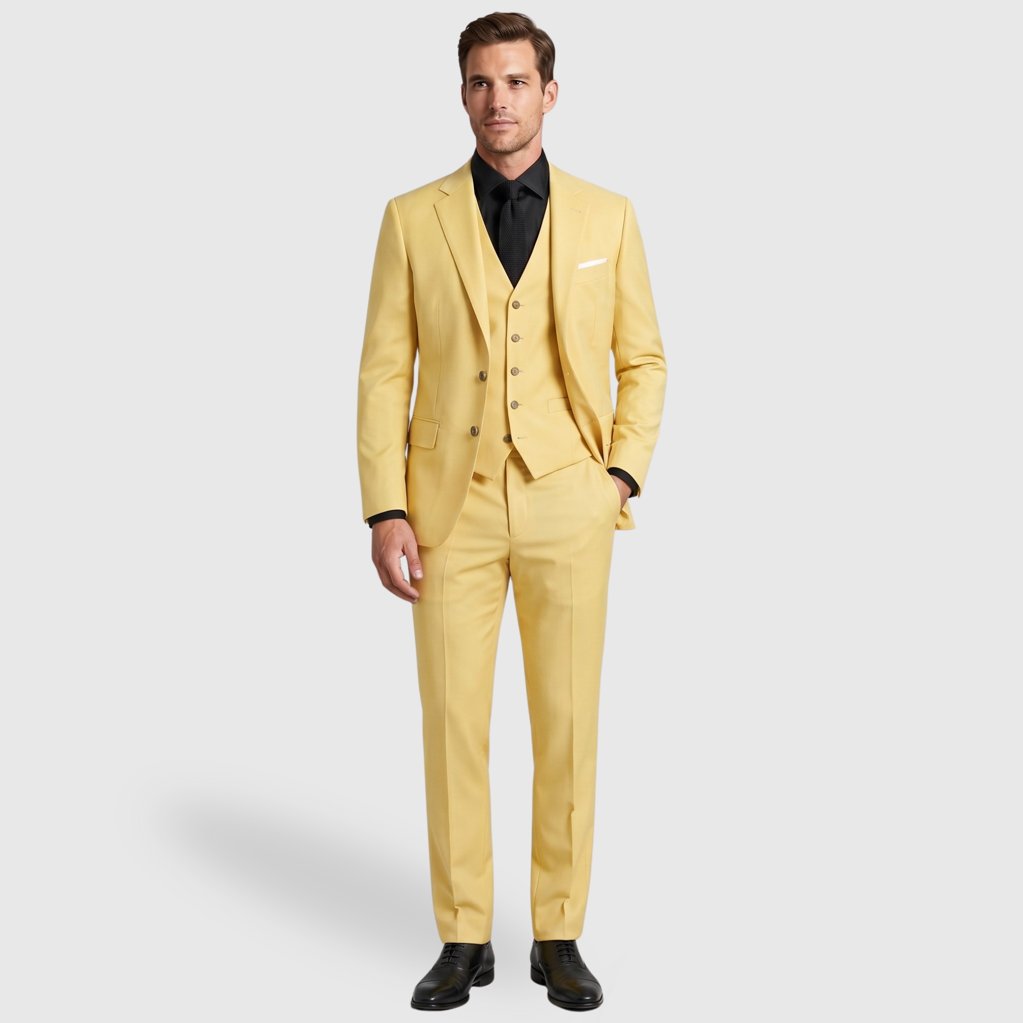 Costume homme 3 pièces coupe slim pour mariage et cérémonie