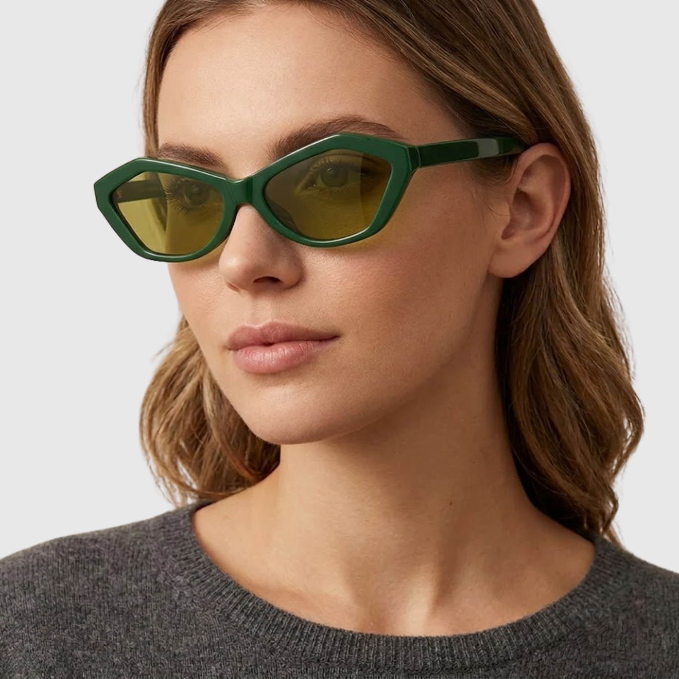 Lunettes de soleil femme protection UV monture épaisse style oversized tendance