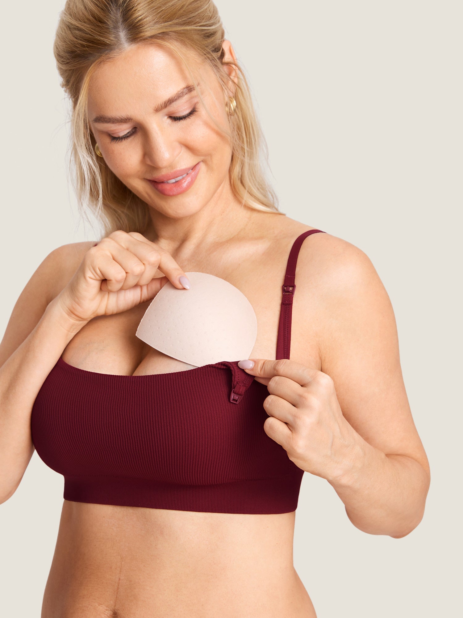Brassière Allaitement Côtelée Confort Nuit Sans Armature