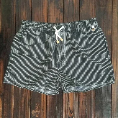 Short de bain homme séchage rapide motif rayures